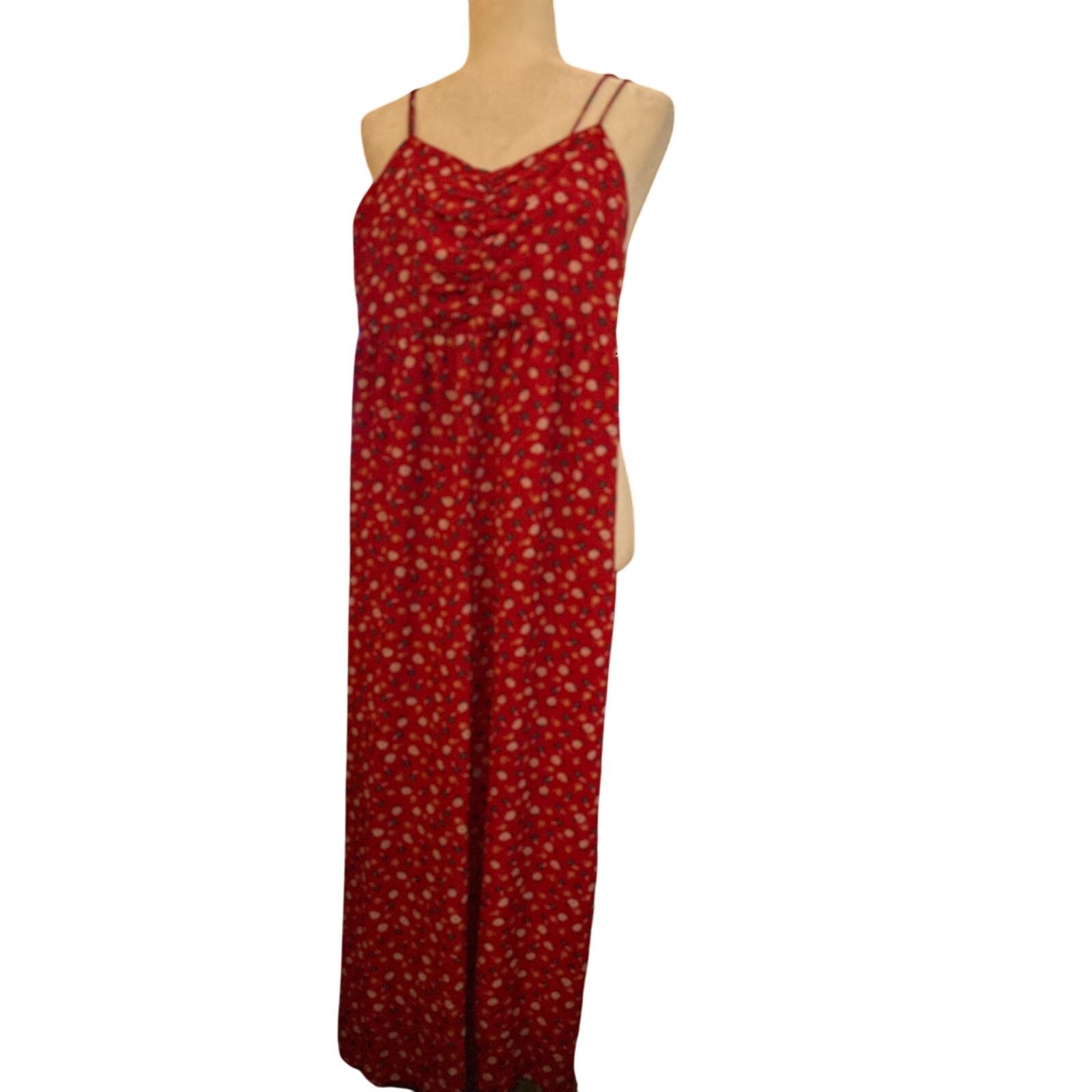 Madewell Madewell Ruched Wide Leg Jumpsuit in Prairie Posies, Sz 6 Size 28" / US 6 / IT 42 - 2 Thumbnail