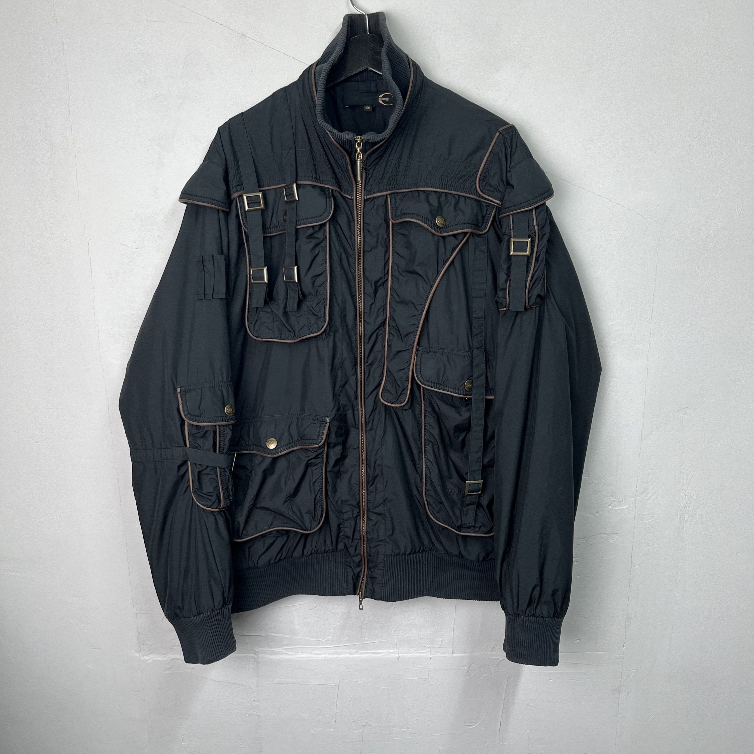Roberto Cavalli Just Cavalli 00’s Parachute Bondage jacket Size US XXL / EU 58 / 5 - 1 Thumbnail