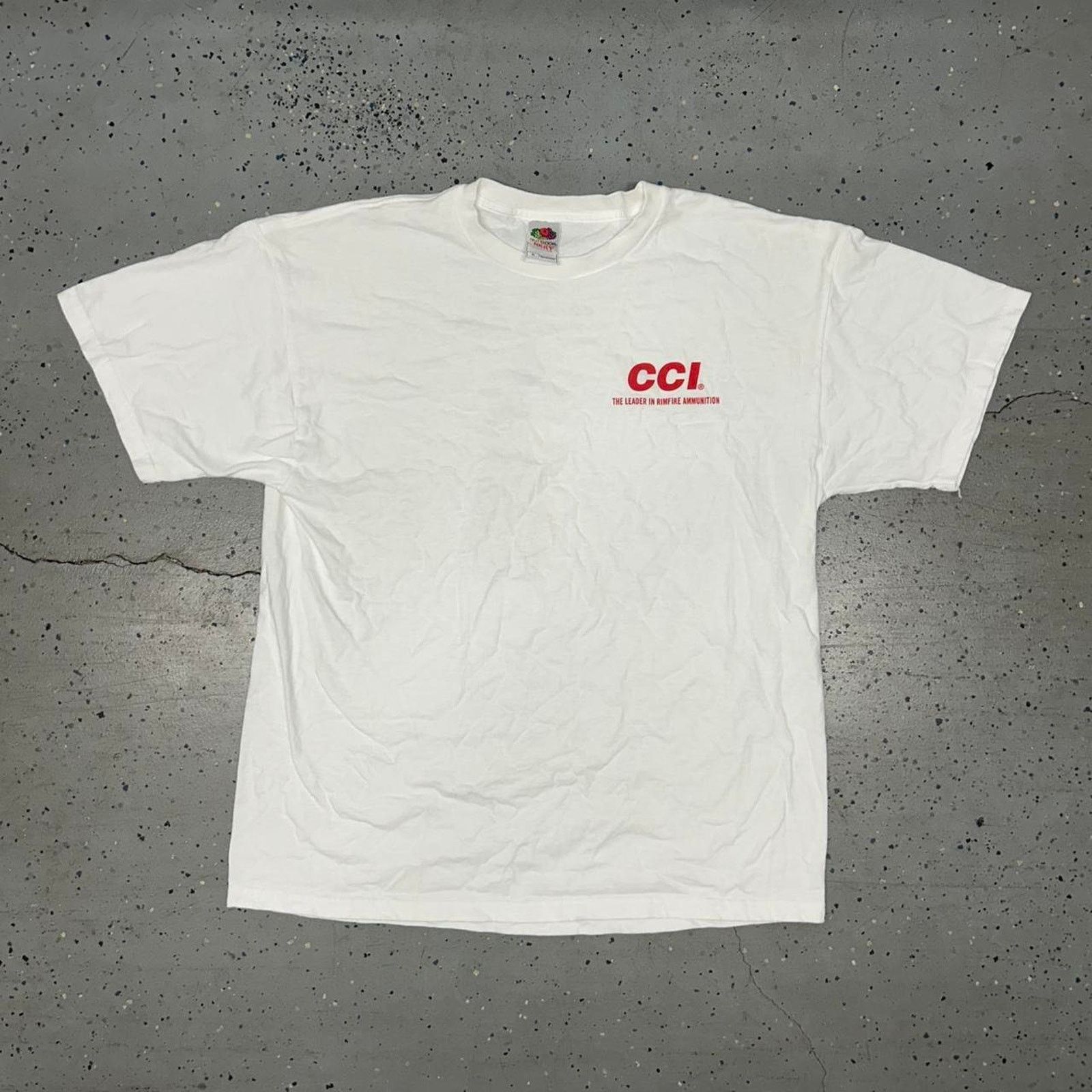 Fruit Of The Loom VTG/Y2K Rimfire ammunition gun t-shirt Size US XL / EU 56 / 4 - 4 Thumbnail