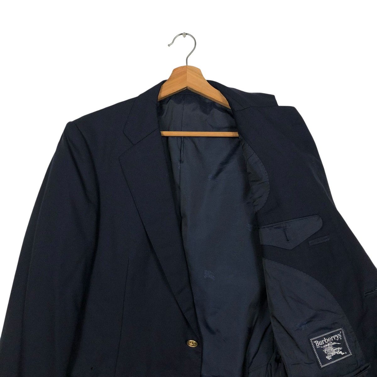 Burberry 🔥VINTAGE BURBERRYS COATS JACKET DOUBLE BREAST GOLDEN BUTTON Size US M / EU 48-50 / 2 - 14 Thumbnail