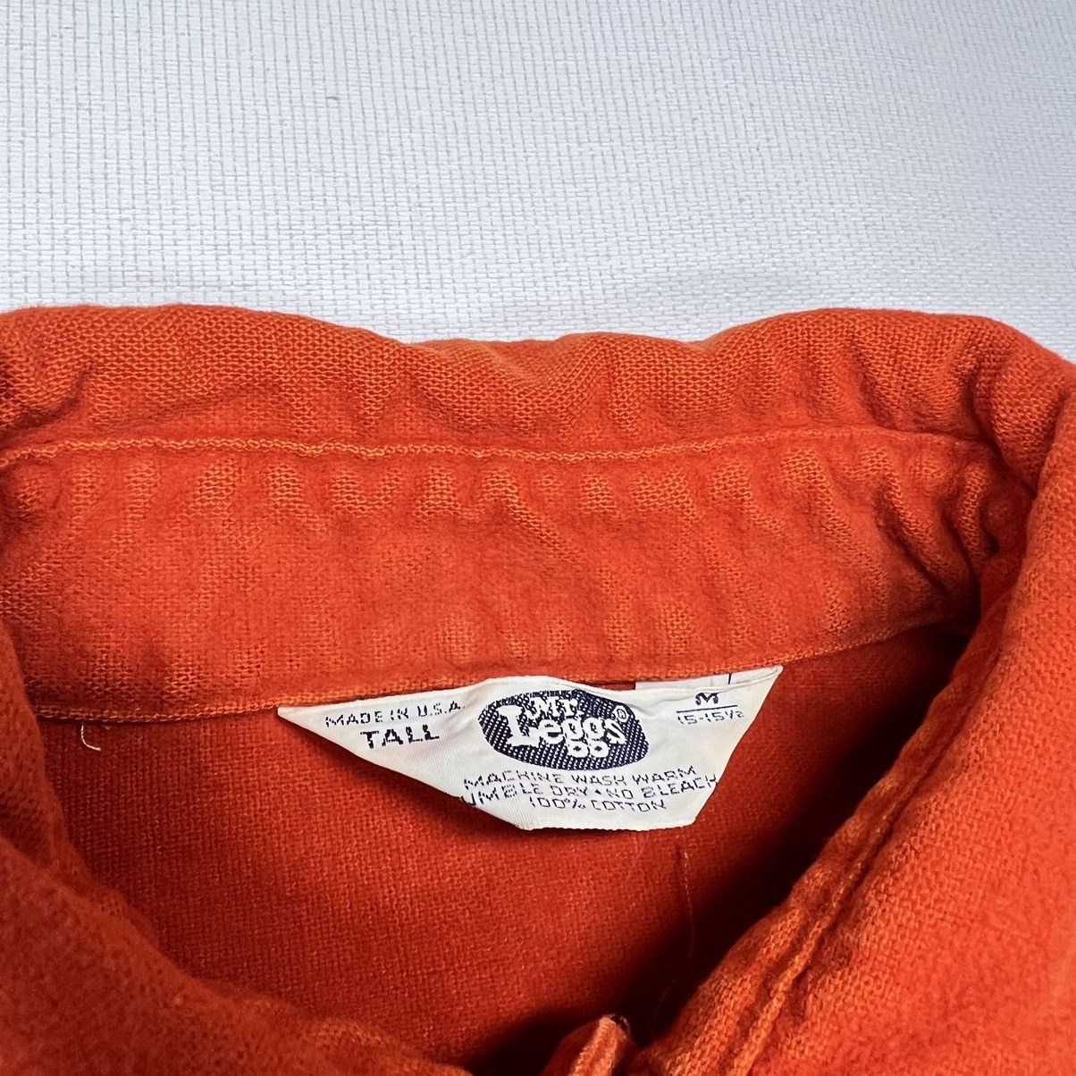 Vintage VTG Mr Leggs Flannel Shirt Orange Chamois Button Up Pocket Size US M / EU 48-50 / 2 - 5 Thumbnail