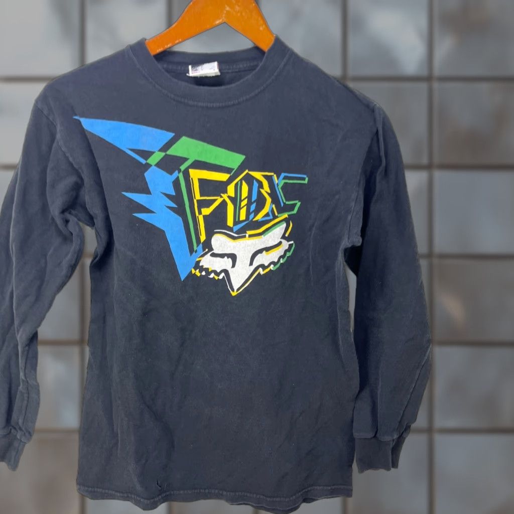 Vintage VINTAGE Fox Y2K Racing Long Sleeve Shirt S Small Logo Skull 90s Mens Fox Shirt Size US S / EU 44-46 / 1 - 1 Thumbnail