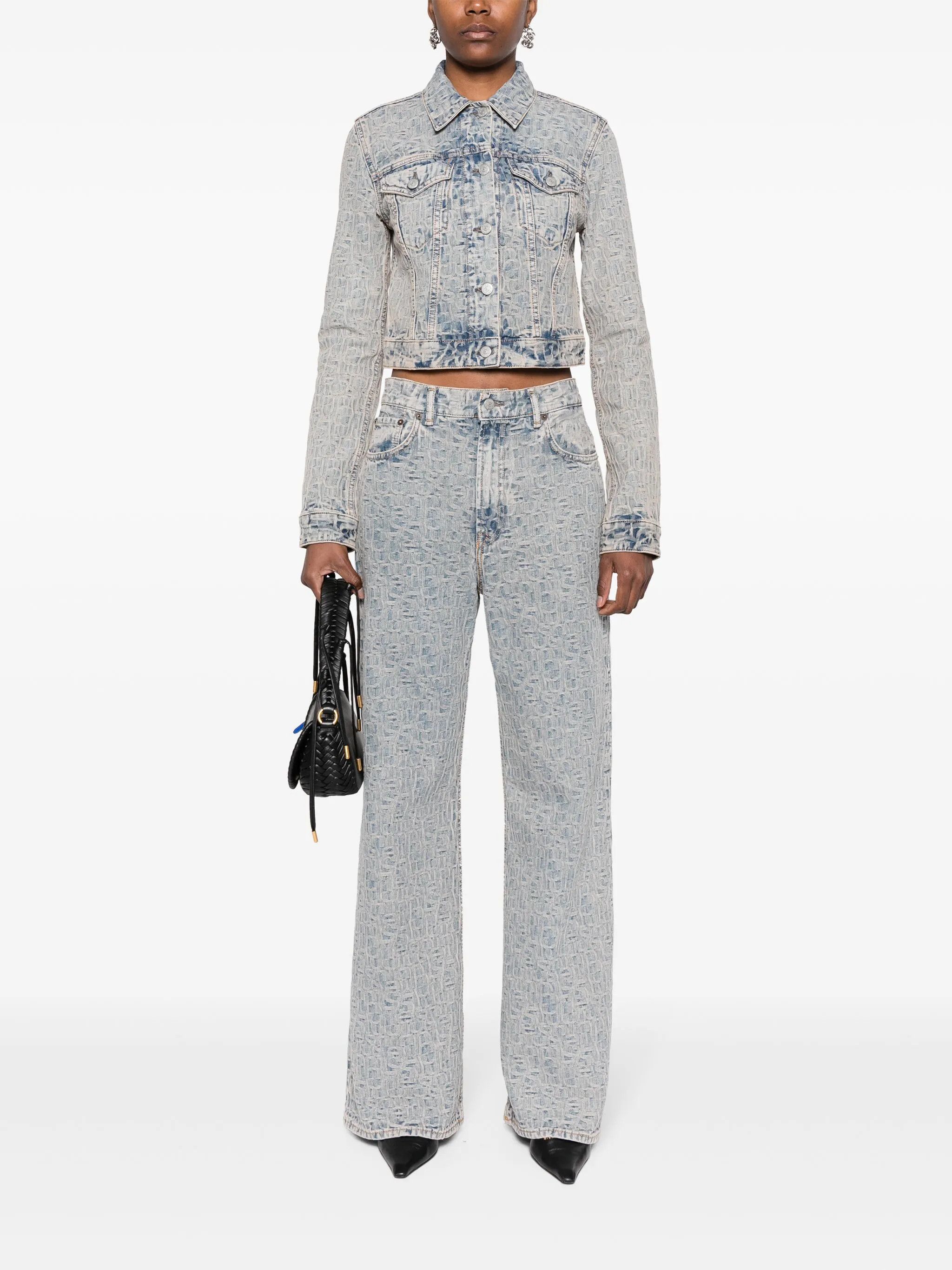 Acne Studios o1y0725 Denim Jacket in Light Blue Size S / US 4 / IT 40 - 5 Thumbnail