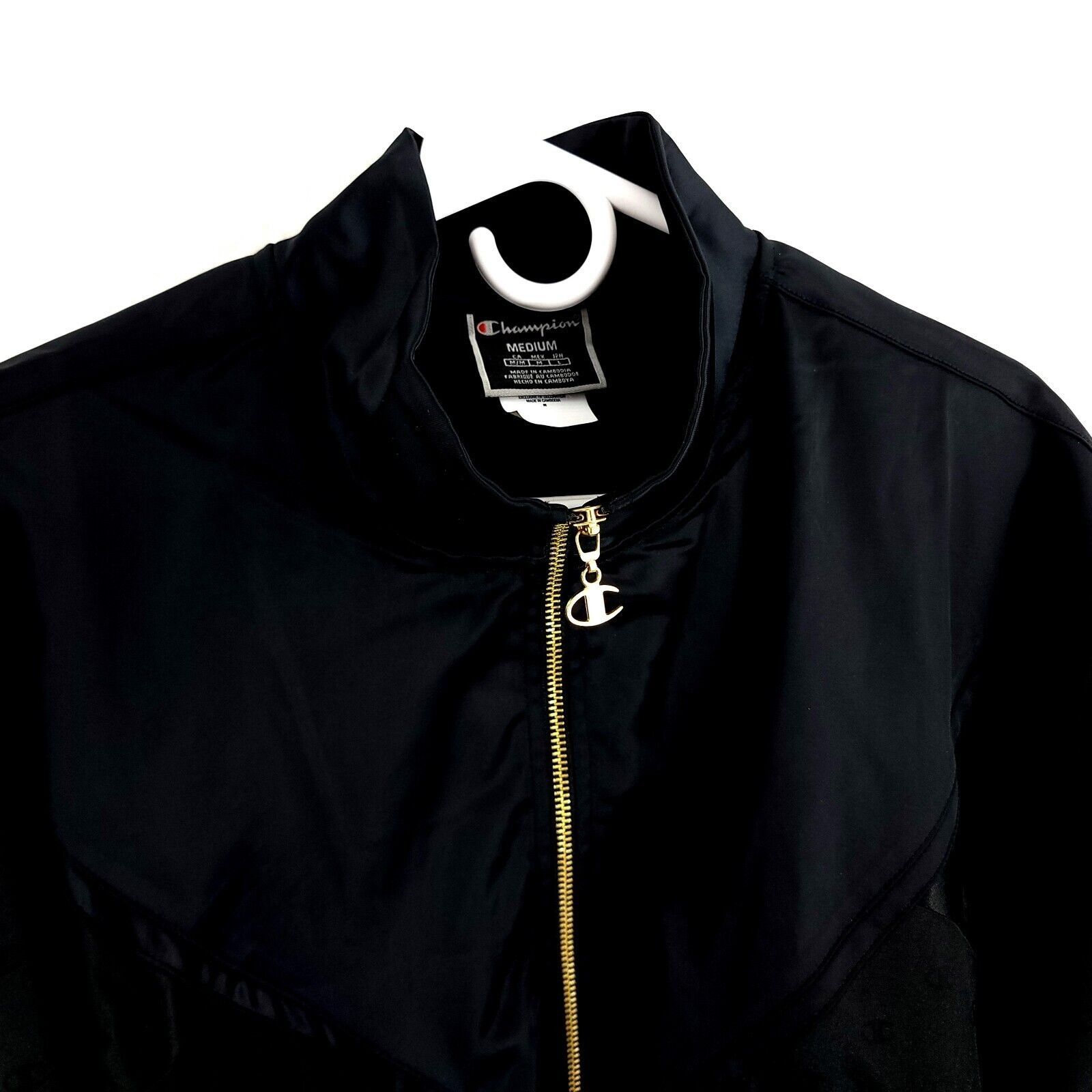 Champion Champion Black Full Zip Gold Fitted Botttom Jacket Medium Po Size M / US 6-8 / IT 42-44 - 5 Thumbnail