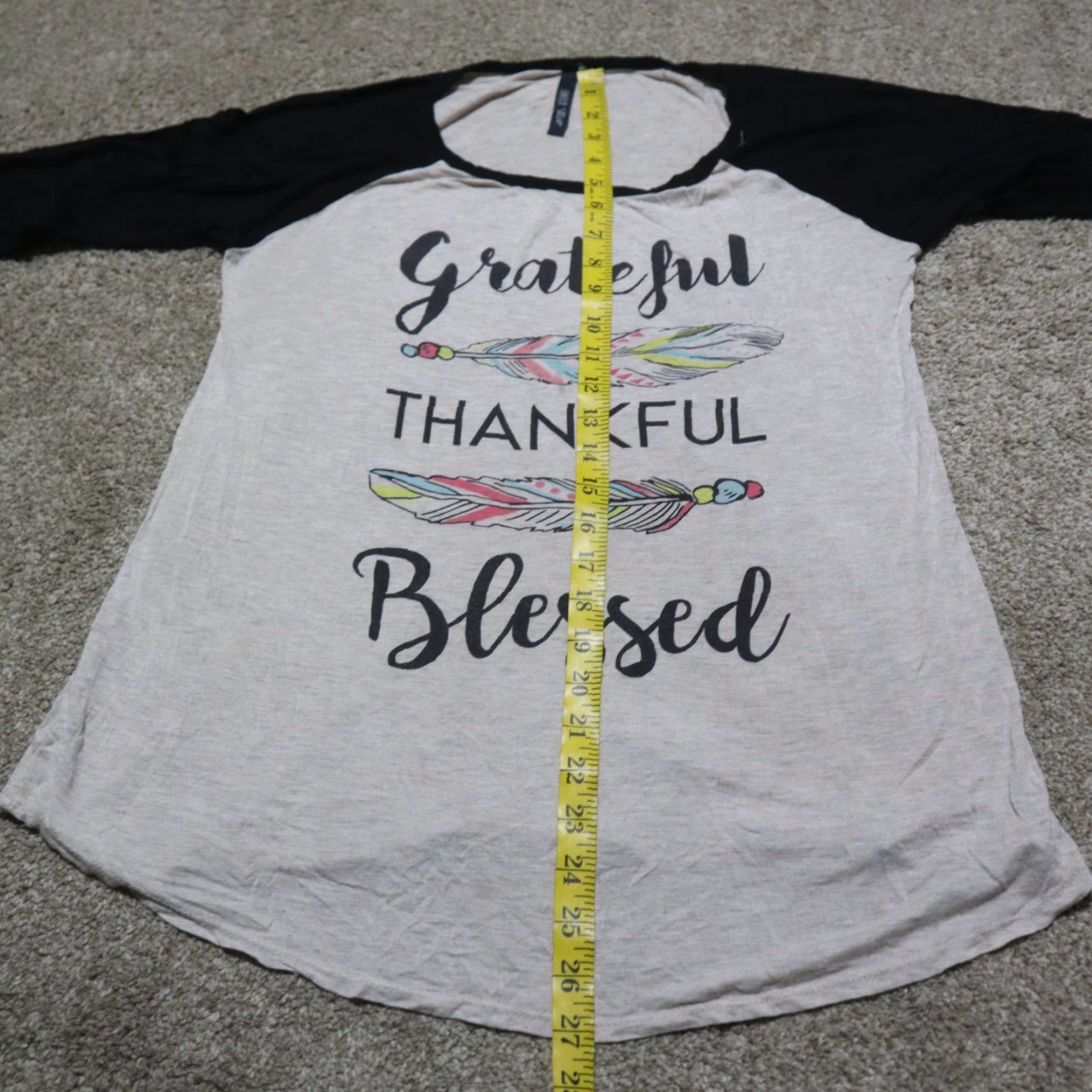 Vintage Pretty Rebel Shirt Women M White Grateful Thankful Blessed Graphic Tee Size M / US 6-8 / IT 42-44 - 6 Thumbnail