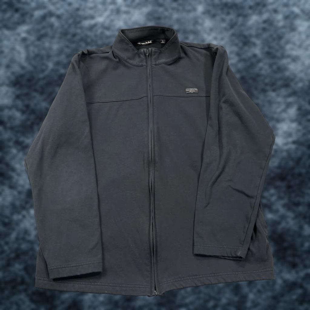 TravisMathew Travis Mathew Jacket Mens L Black Full Zip Sports Golf Solid TM Size US L / EU 52-54 / 3 - 1 Thumbnail