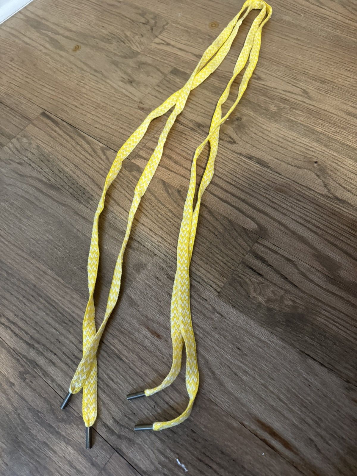 Lanvin Lanvin AUTHENTIC Thick Yellow & White Weave Laces Size ONE SIZE - 5 Thumbnail