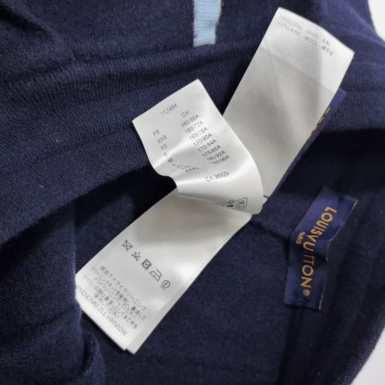 Louis Vuitton Louis Vuitton size m SS24 Navy Preppy Blue Wrap Knit Short Size US 28 / EU 44 - 7 Thumbnail