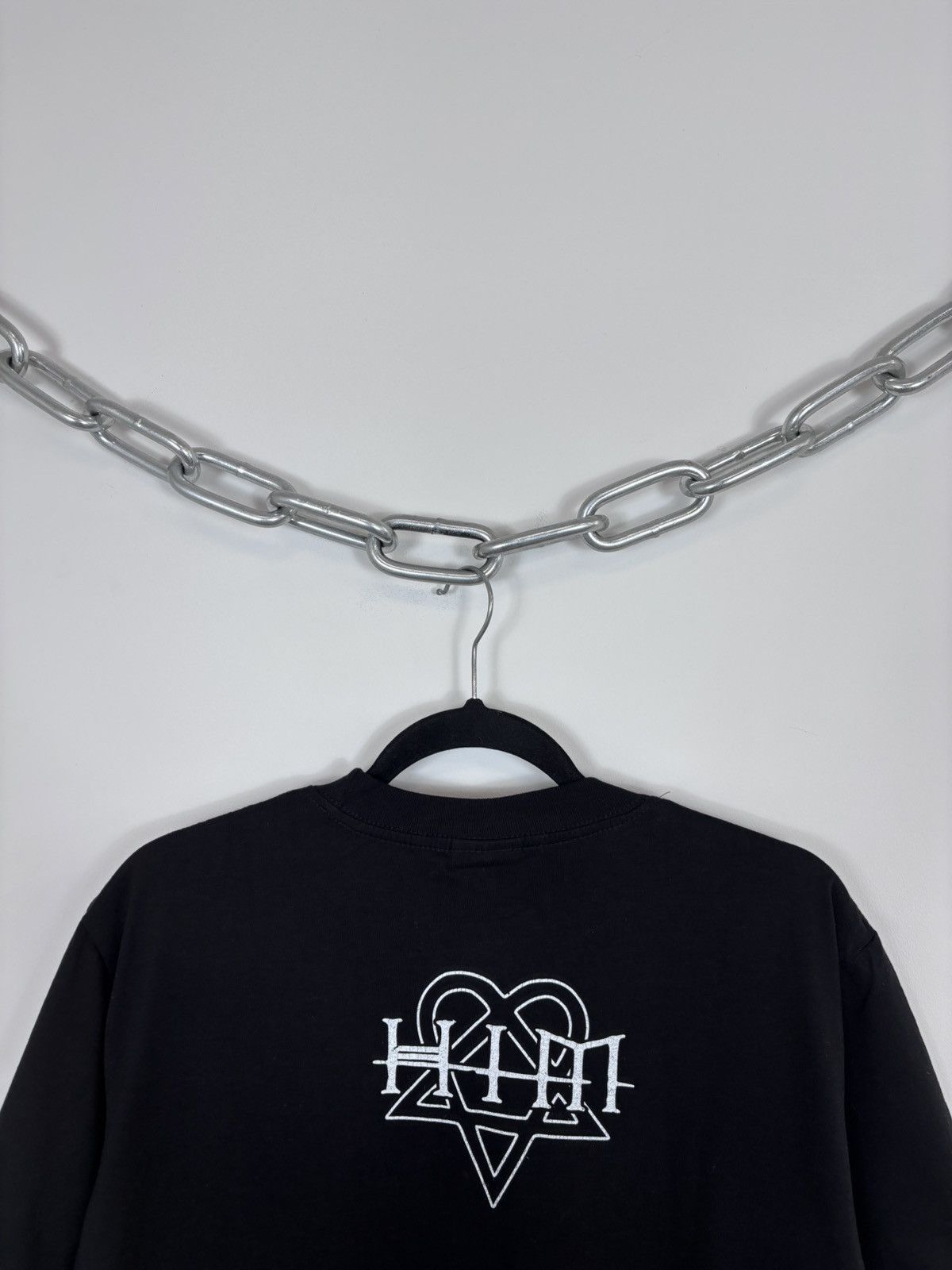 Band Tees Vintage HIM Big Logo Black Rock Band T-Shirt Tee Size US L / EU 52-54 / 3 - 13 Thumbnail