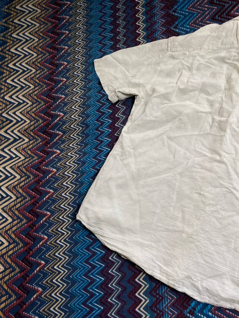 Valentino × Vintage Vintage Valentino Light Blue Pocket Logo Button Up Shirt Size US XL / EU 56 / 4 - 7 Thumbnail