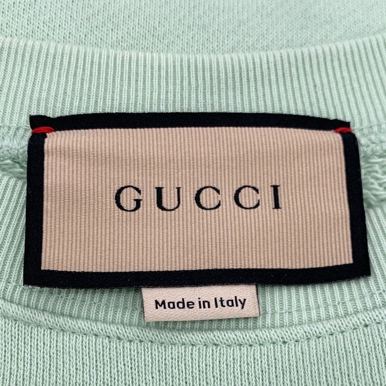 Gucci Gucci Green logo letter pattern printed round-neck cotton l Size US S / EU 44-46 / 1 - 6 Thumbnail