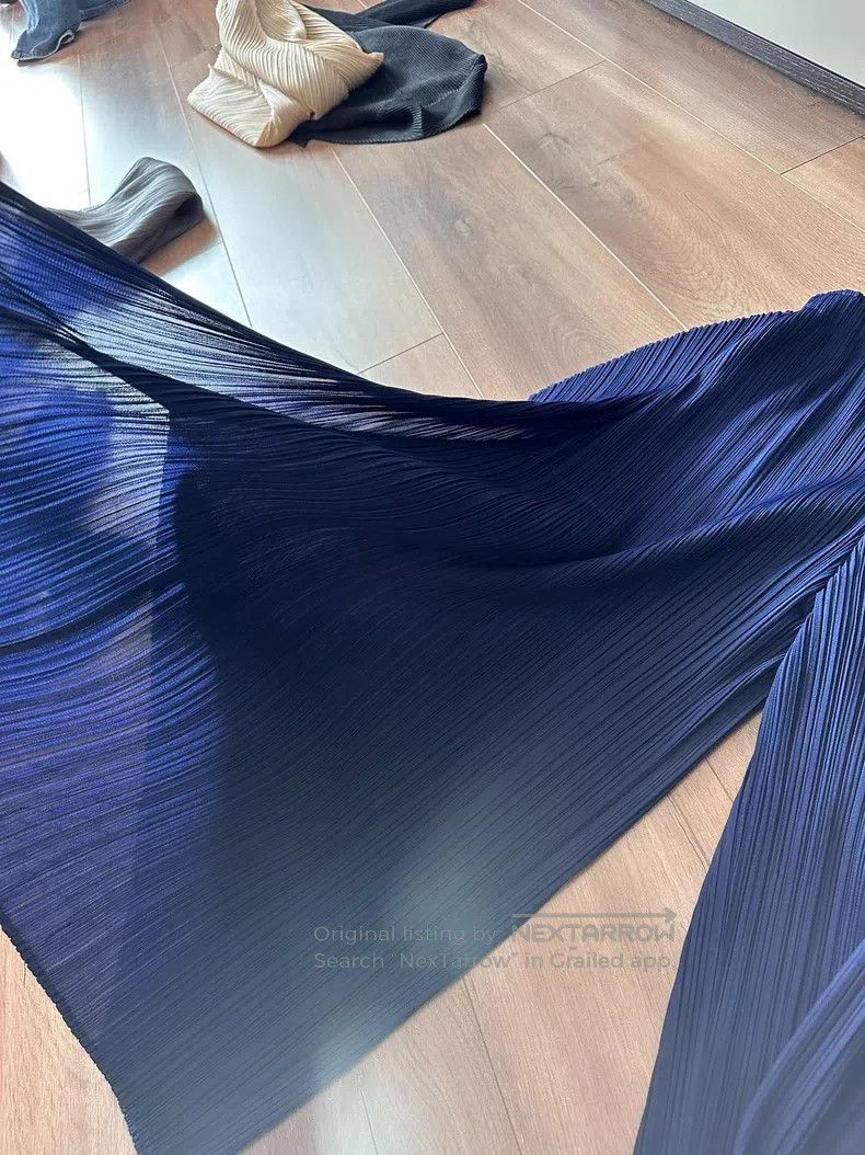 Issey Miyake Issey Miyake size:3 Kelp Pants Navy Blue Size 31" - 4 Thumbnail