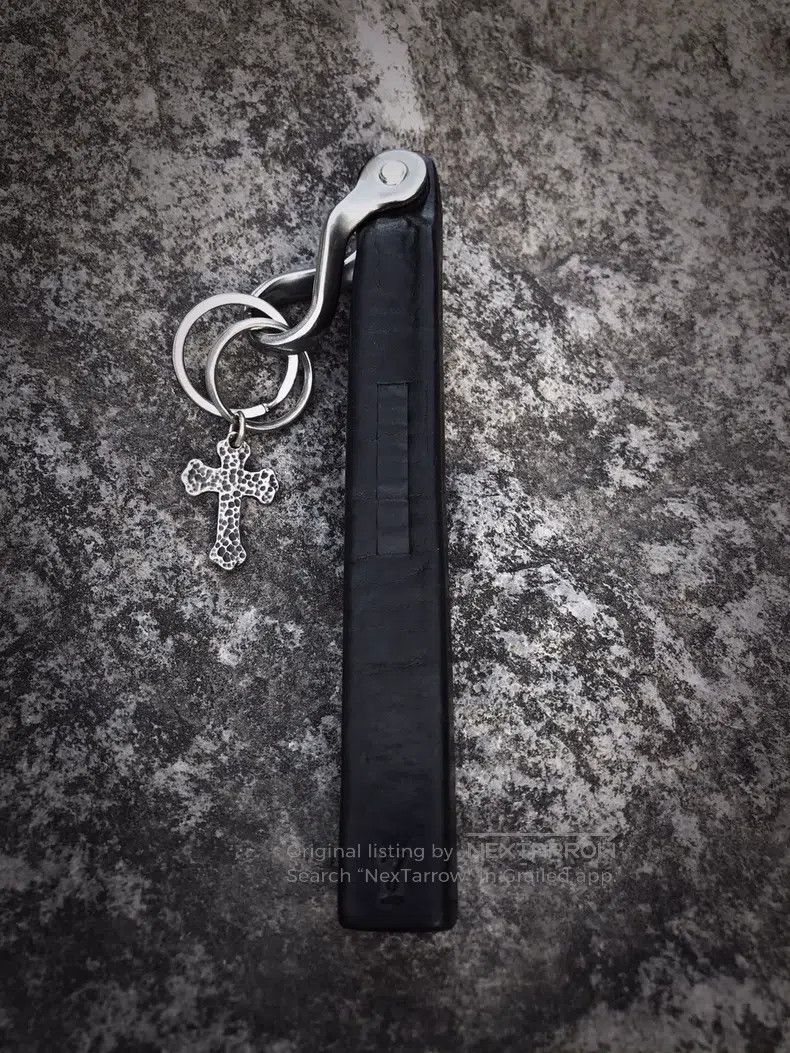 Julius Julius Vegetable Tanned Leather Keychain Size ONE SIZE - 4 Thumbnail