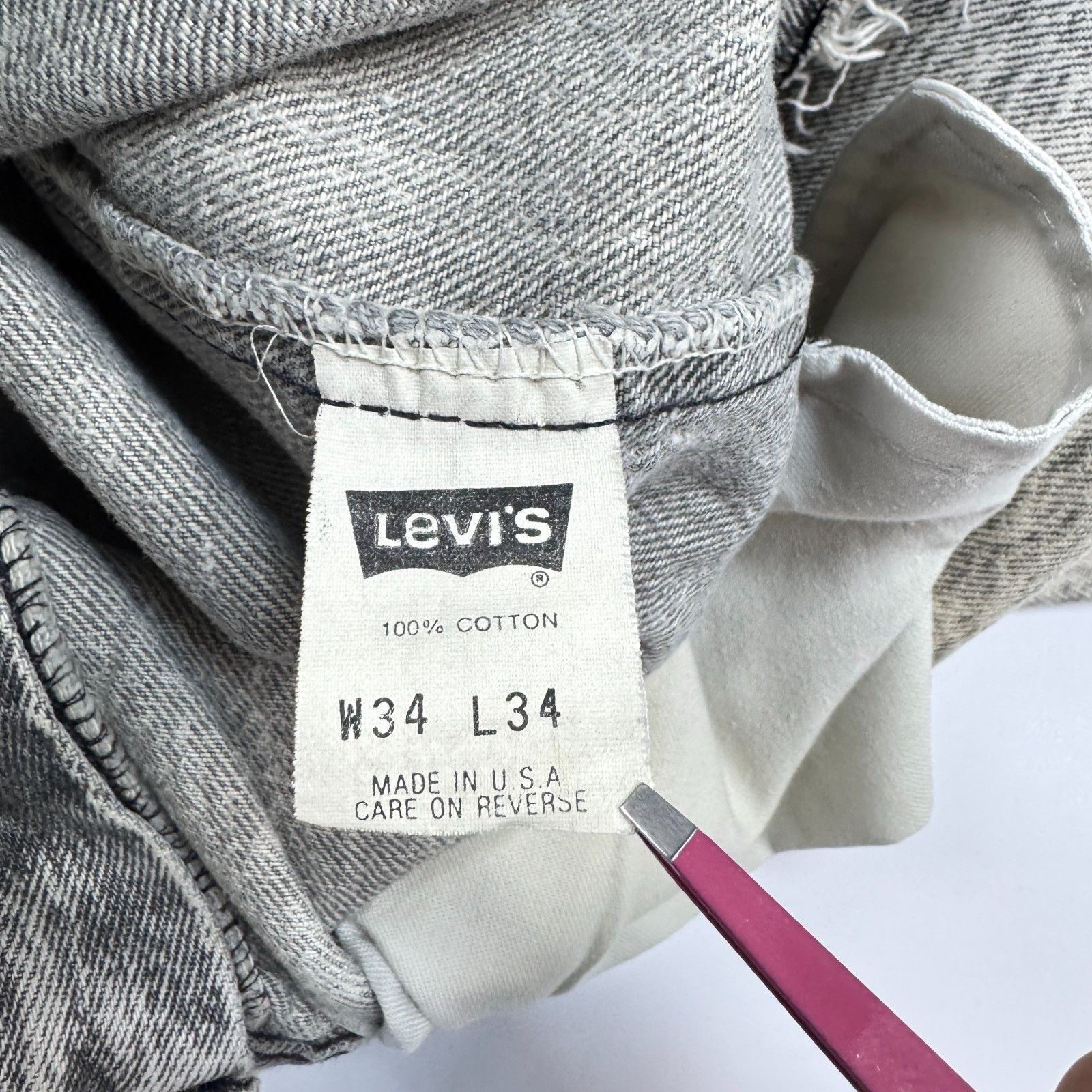 Levi's Vtg Levi's 505 Acid Wash USA Distressed Jeans 32 Size US 32 / EU 48 - 13 Thumbnail
