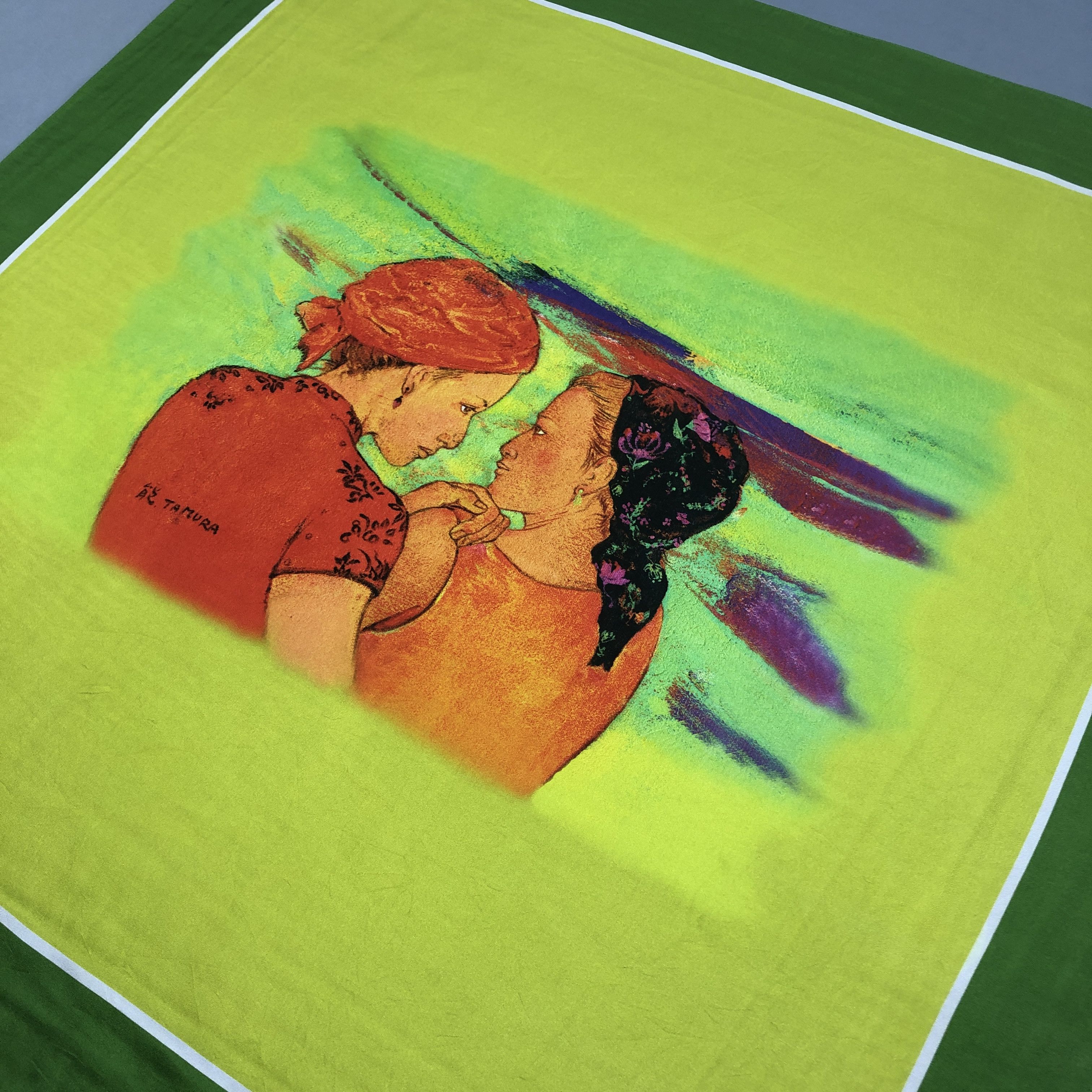 Fuck Art, Make Tees Vintage Kawashima SILK Scarf Twill Stole Wraps Scarves Size ONE SIZE - 4 Thumbnail