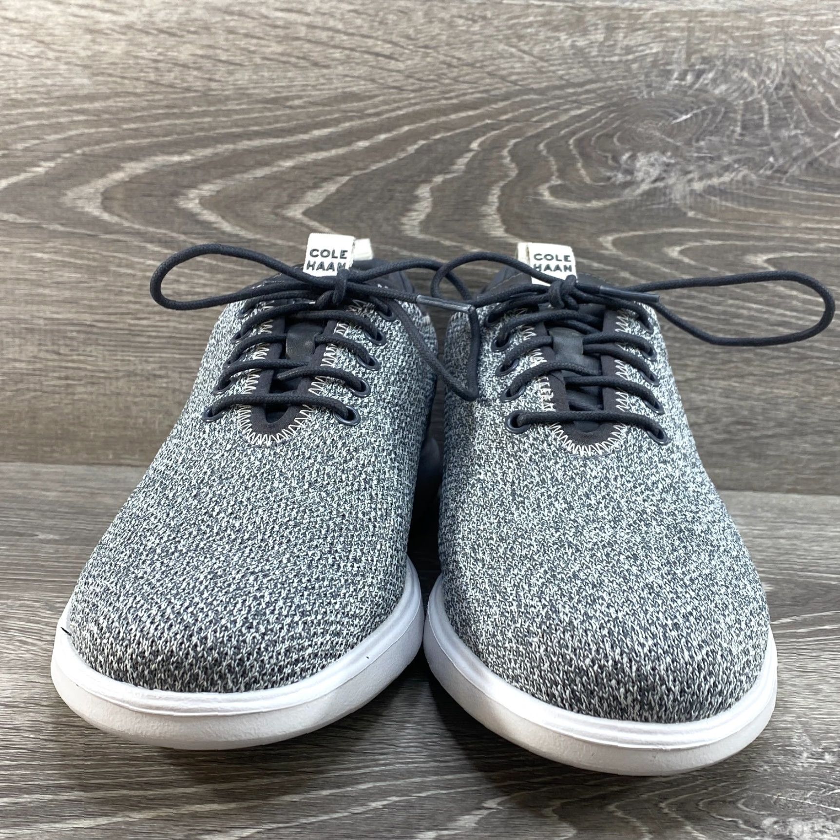 Cole Haan Men Cole Haan GrandPlus Essex Distance Knit Oxford Nimbus Cloud Gray C30821 8.5 Size US 9 / EU 42 - 4 Thumbnail
