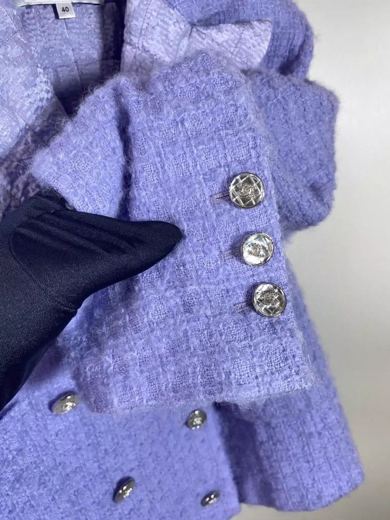 Chanel Chanel 21 autumn and winter ready-to-wear catwalk purple do Size S / US 4 / IT 40 - 7 Thumbnail