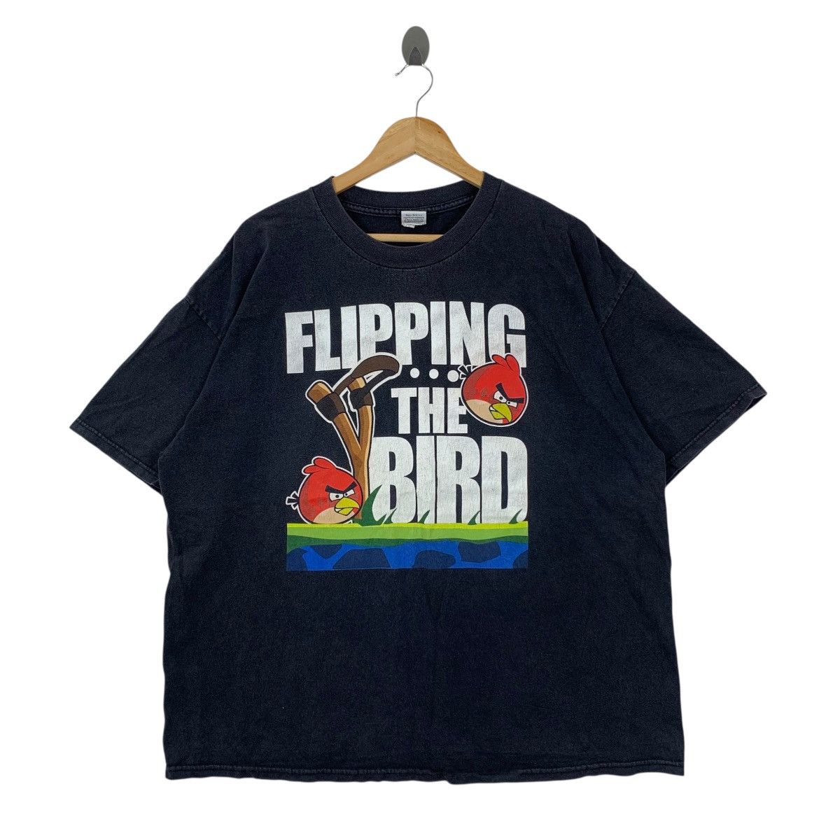 Vintage Vintage ANGRY BIRD Flipping The Bird By Fifth Cartoon Shirt Size US XXL / EU 58 / 5 - 1 Thumbnail