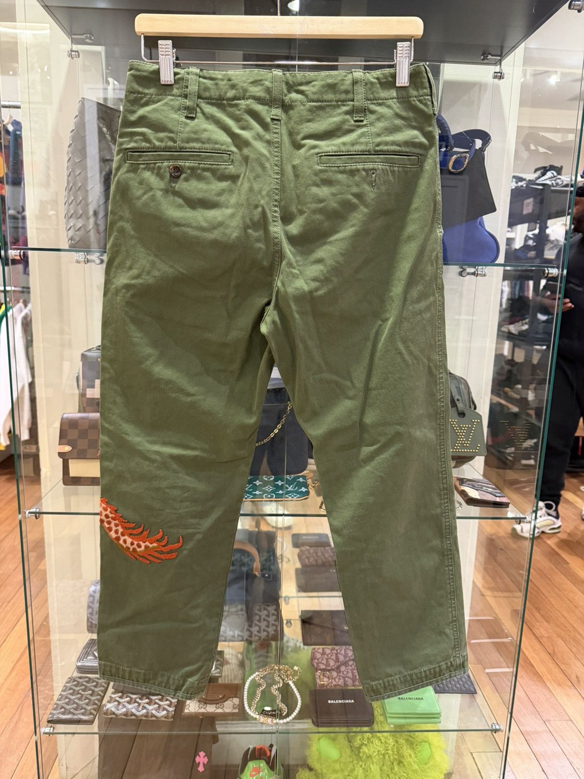 Gucci Gucci Dragon Embroidered Pants Size US 28 / EU 44 - 2 Thumbnail