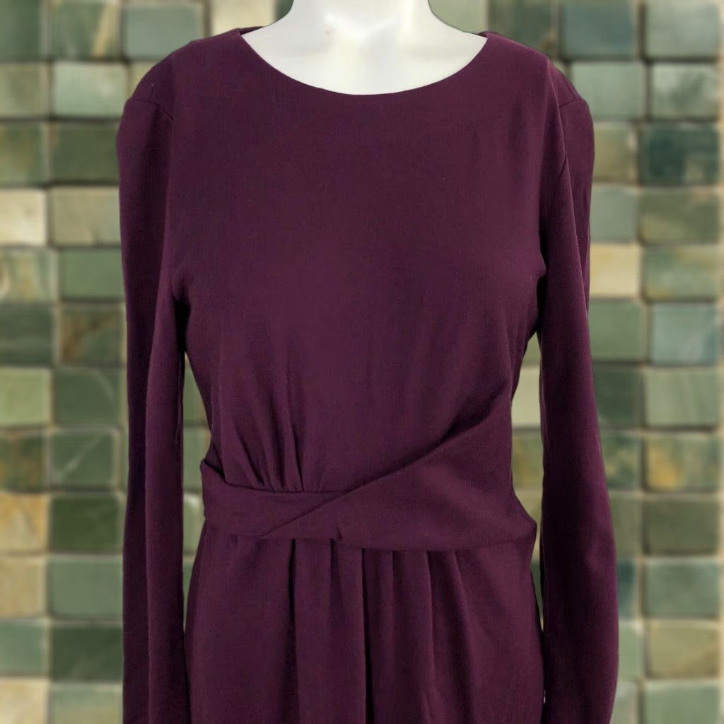 Vintage Lafayette 148 Pencil Dress Size 4 Women Full Length Dress Wine Purple Size S / US 4 / IT 40 - 1 Thumbnail