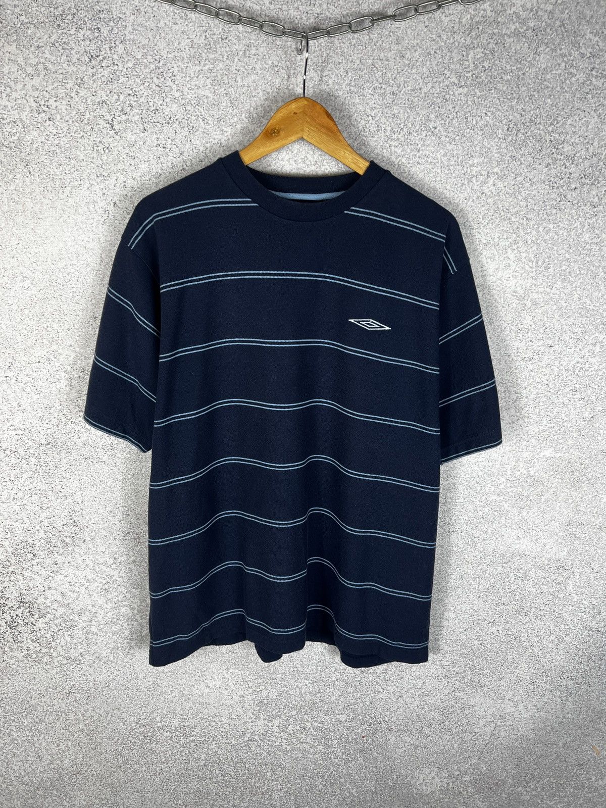 Umbro Vintage Umbro Small Logo Striped Tee Size US L / EU 52-54 / 3 - 1 Thumbnail
