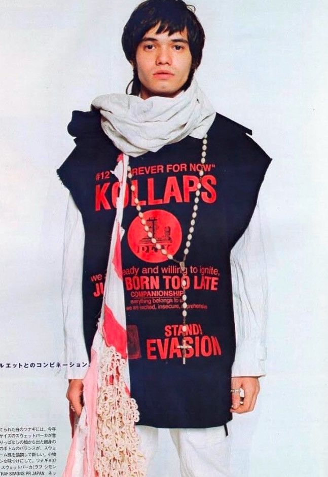 Raf Simons Raf Simons SS02 "Kollaps" Sleeveless Oversized Hoodie Size US L / EU 52-54 / 3 - 19 Thumbnail