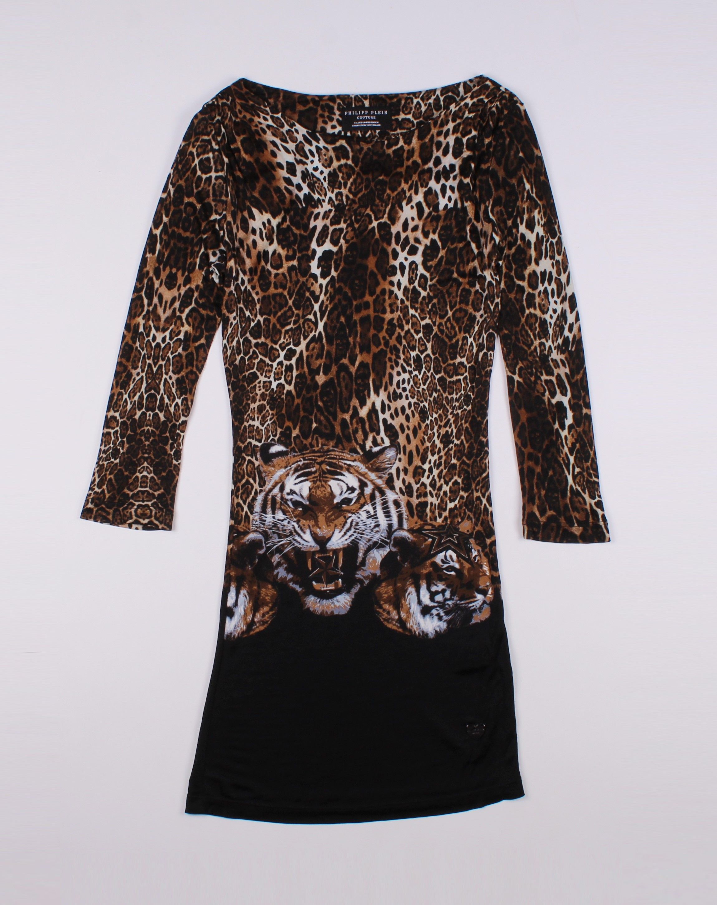 Philipp Plein Philipp Plein Tigers Print Bodycon Dress Size S / US 4 / IT 40 - 4 Thumbnail