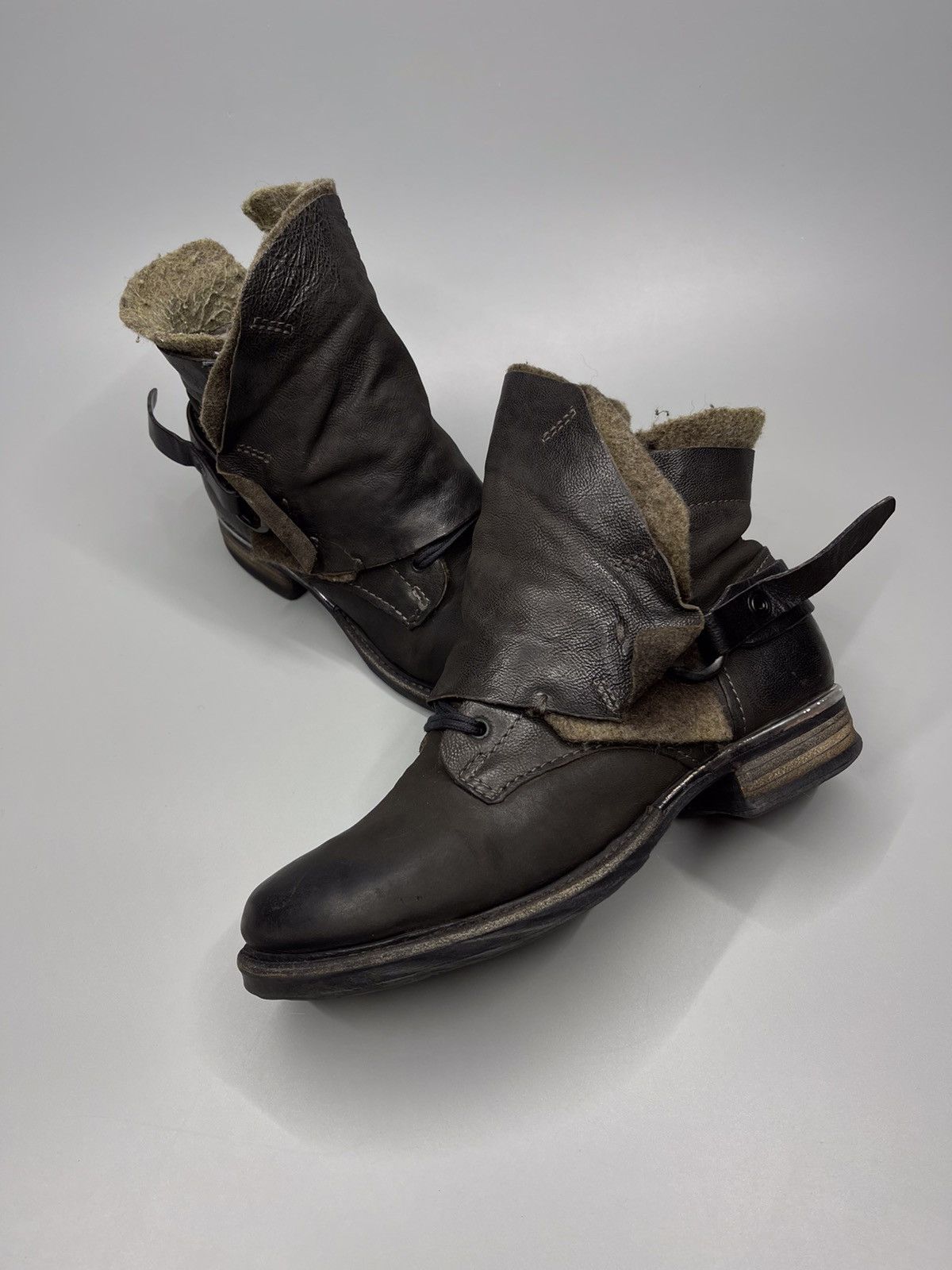 A.S 98 Boots Leather Style Rick Owens