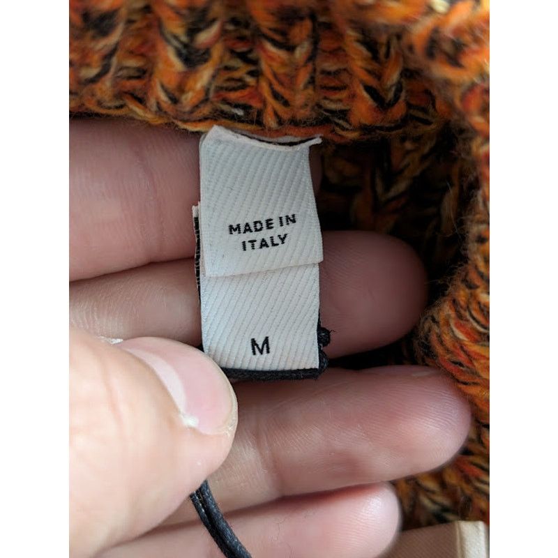 Burberry o1rshd1 Embroidered Logo Sweater in Bright Orange Size US M / EU 48-50 / 2 - 14 Thumbnail