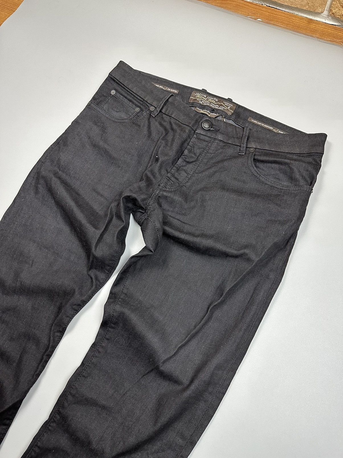 Jacob Cohen Jacob Cohen Black Wide Fit Jeans Size US 38 / EU 54 - 3 Thumbnail