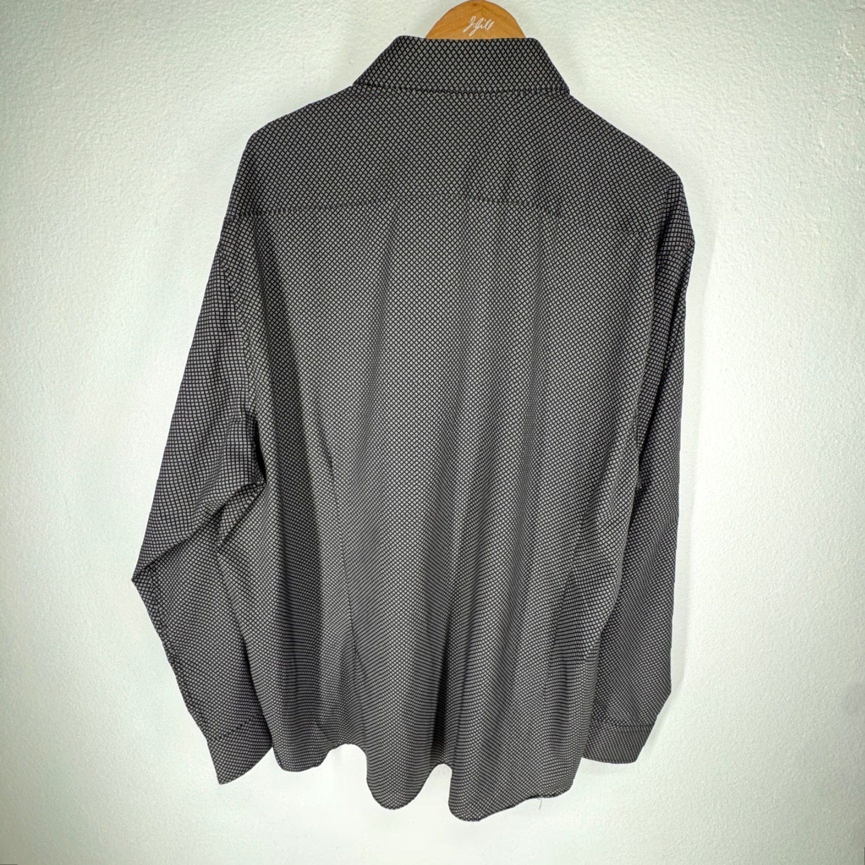 Vintage CONSTRUCT Mens Performance 4 Way Stretch Slim Fit Button Shirt Black Diamond XXL Size US XXL / EU 58 / 5 - 6 Thumbnail