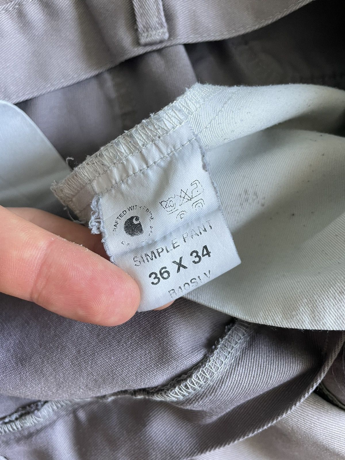 Carhartt × Vintage Vintage 90s Carhartt wip Basic Simple Pant Opium Y2k Size US 36 / EU 52 - 9 Thumbnail