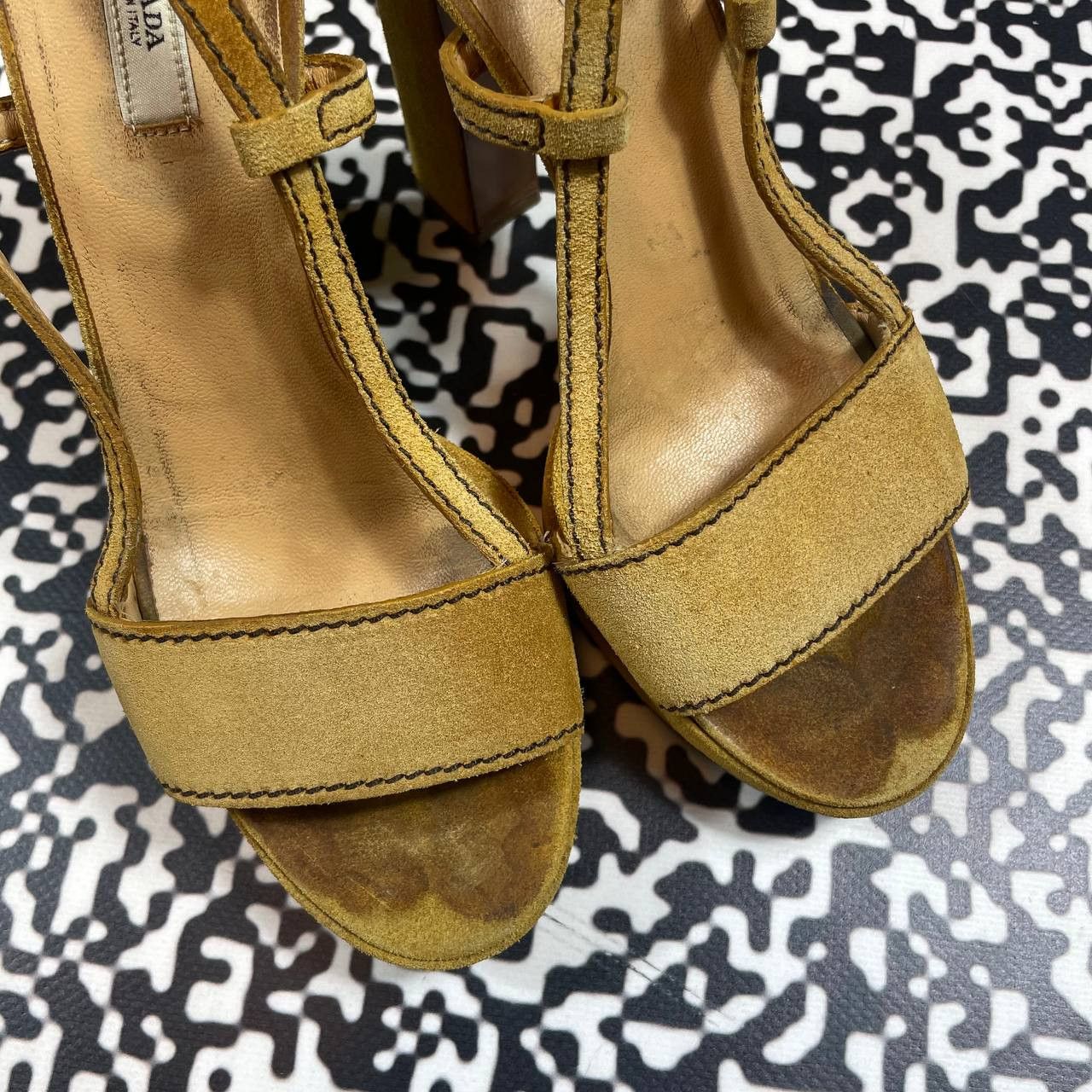 Prada Vintage Y2K Prada Luxury Heels Retro 90s Style Size US 4 / IT 34 - 9 Thumbnail