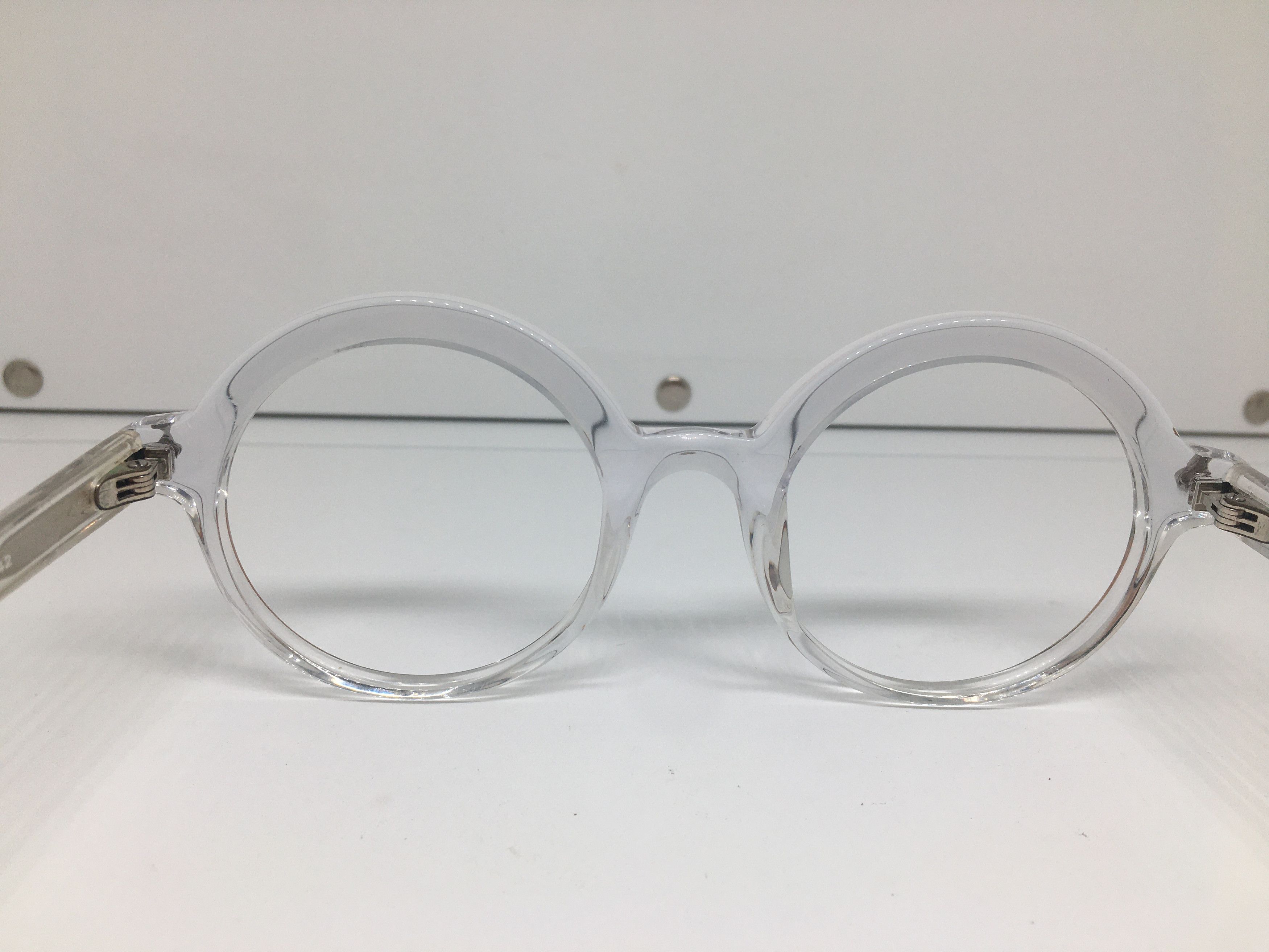 Warby Parker WARBY PARKER Clear Acetate Round Eyeglasses Frame Size ONE SIZE - 5 Thumbnail