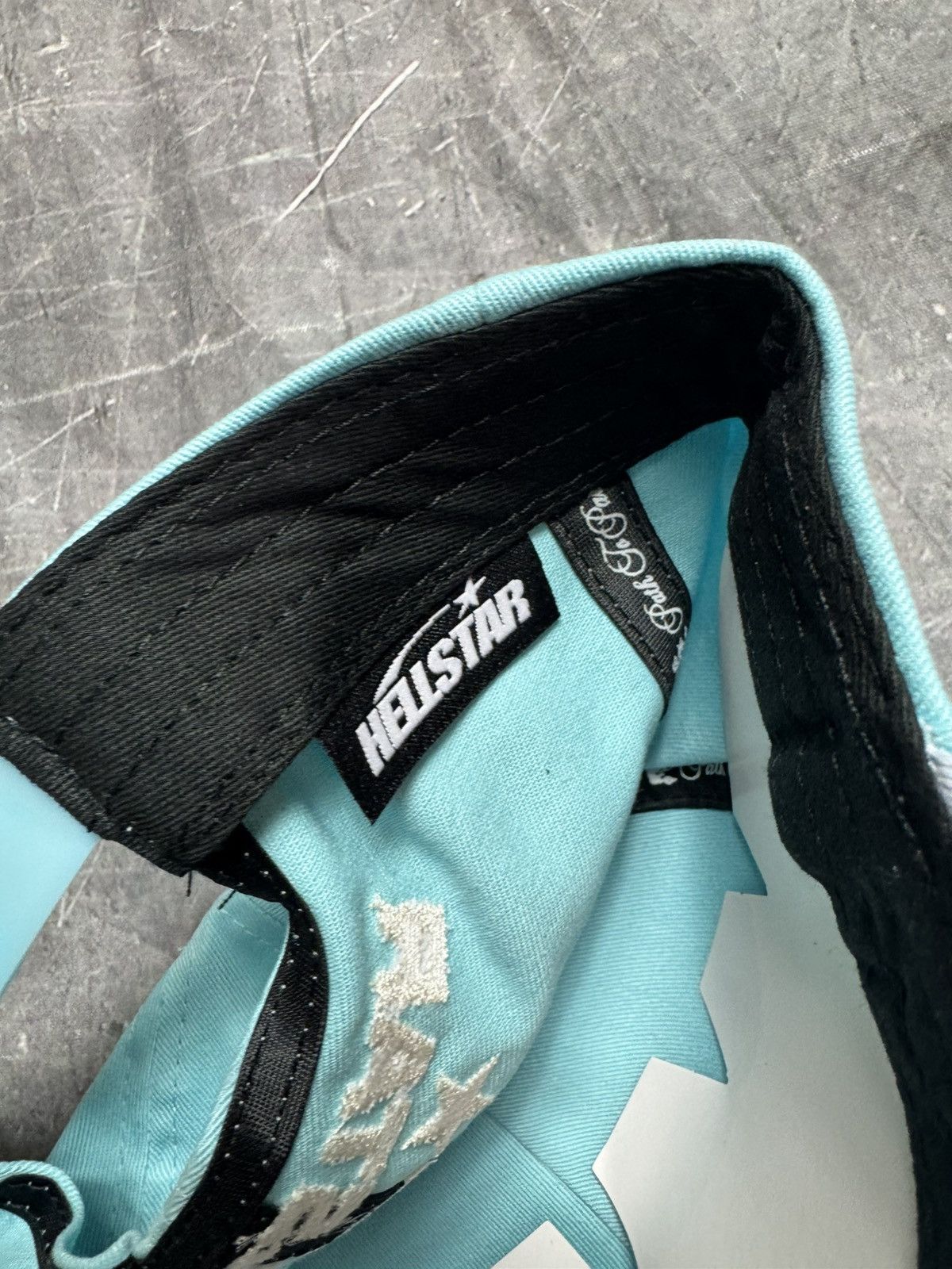 HELLSTAR Hellstar Logo with Rhinestones Snapback Hat in Baby Blue Size ONE SIZE - 8 Thumbnail