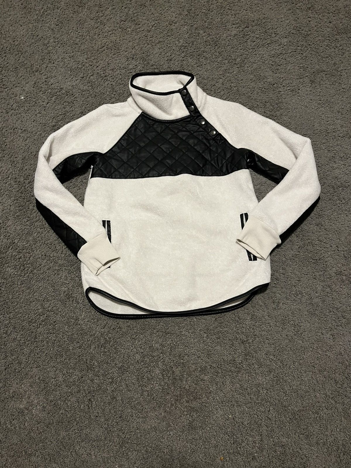 Abercrombie & Fitch White Cowlneck Size S / US 4 / IT 40 - 2 Thumbnail