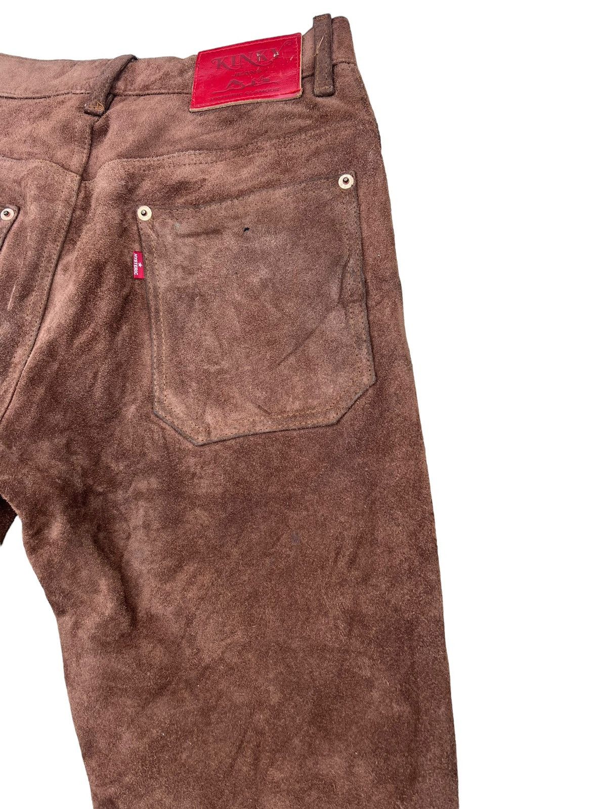 Hysteric Glamour Vintage Hysteric Glamour Kinky Jeans Suede Leather Flare Size US 28 / EU 44 - 18 Thumbnail