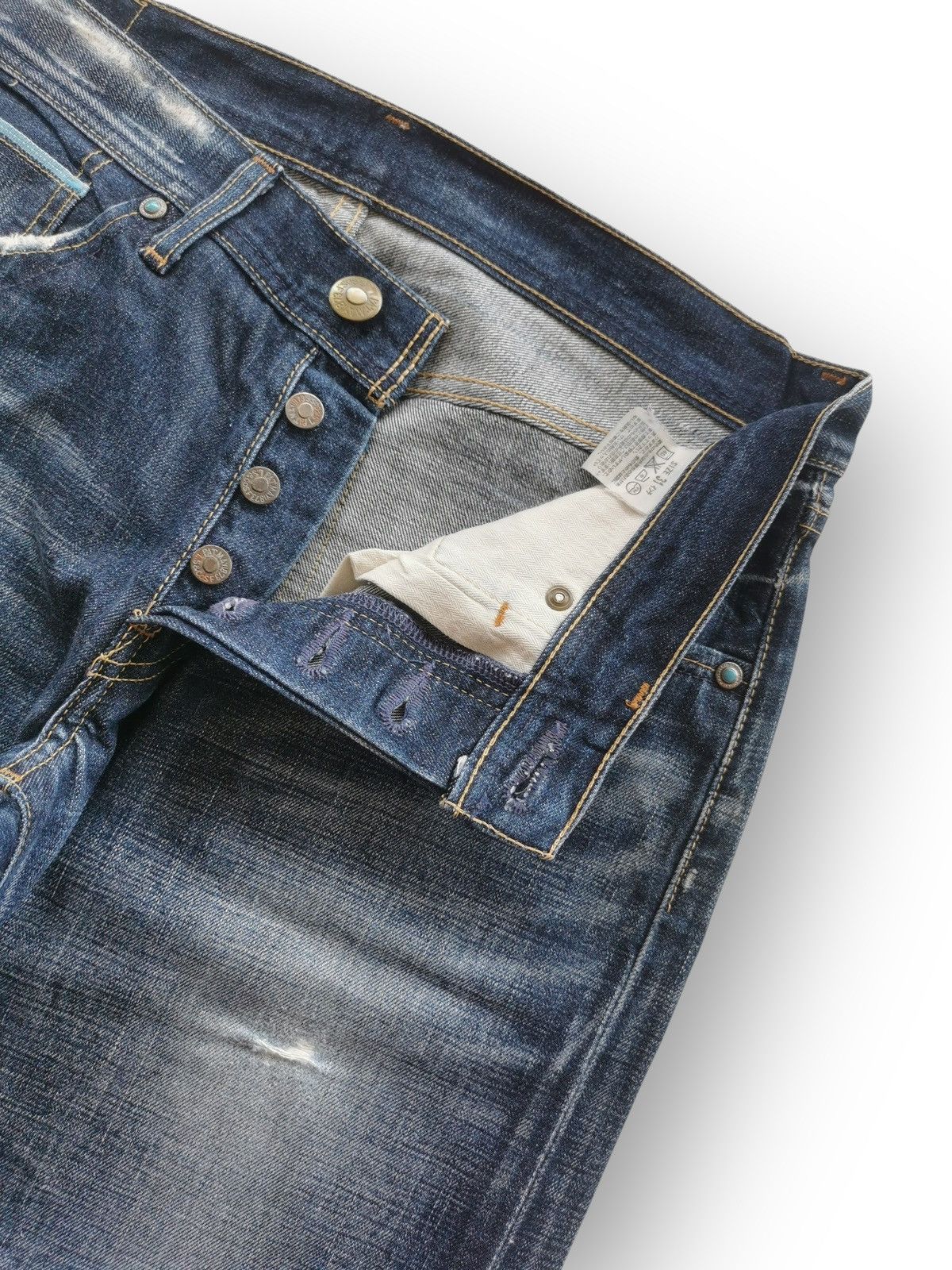 Levi's 2000s Vintage Levis Japan Selvedge Blue Line Jeans Size US 32 / EU 48 - 6 Thumbnail