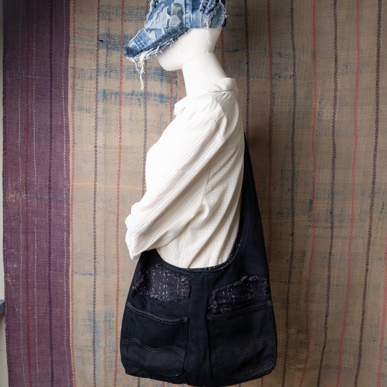 Carhartt Upcycled denim carhartt hobo bag Size ONE SIZE - 2 Thumbnail