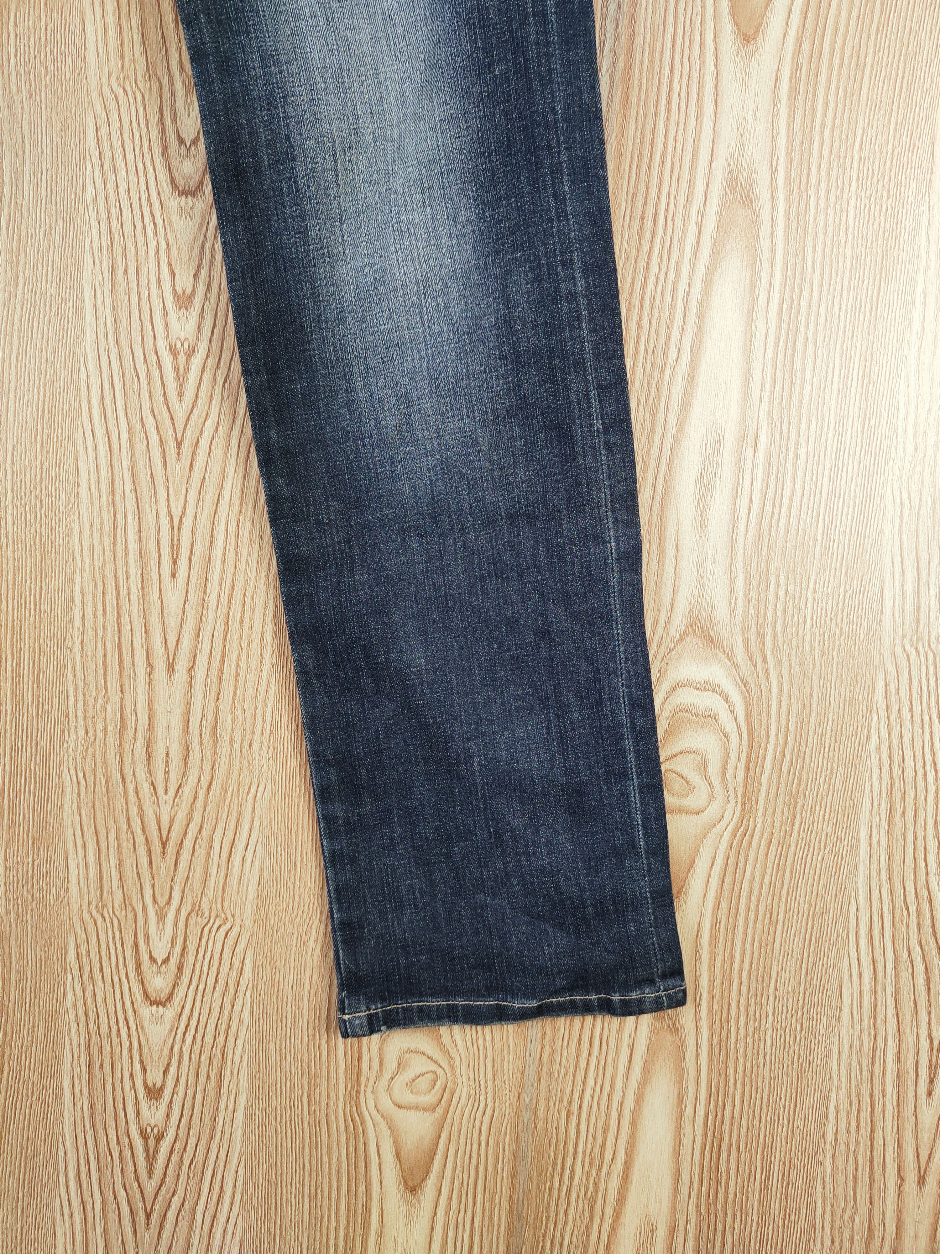 PPFM PPFM Dark Blue double waist Distressed Ripped Jeans #W382 Size US 32 / EU 48 - 8 Thumbnail
