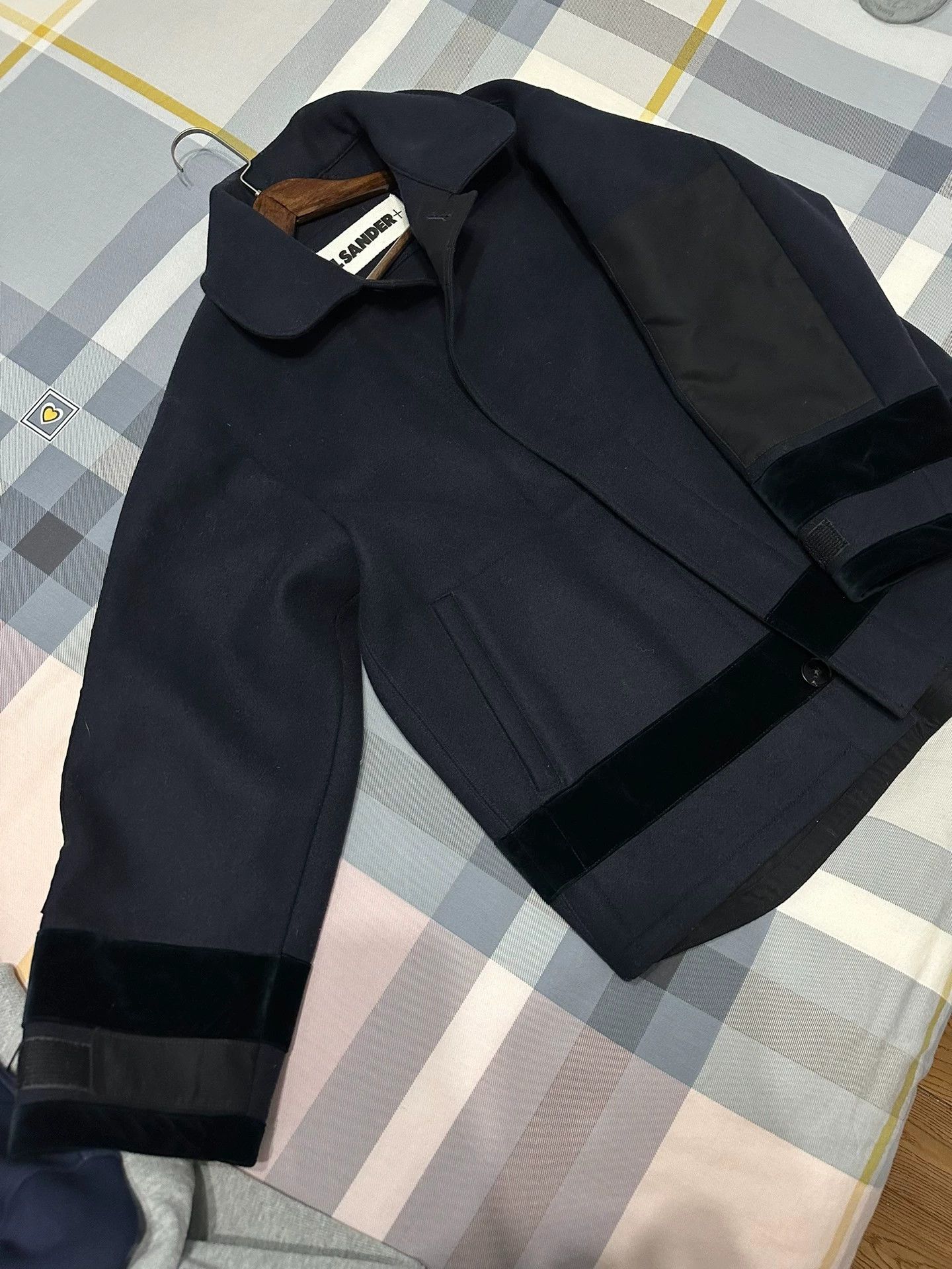 Jil Sander Jil Sander Navy Blue Wool Jacket Heavy Casual 9/10 Size XS / US 0-2 / IT 36-38 - 4 Thumbnail