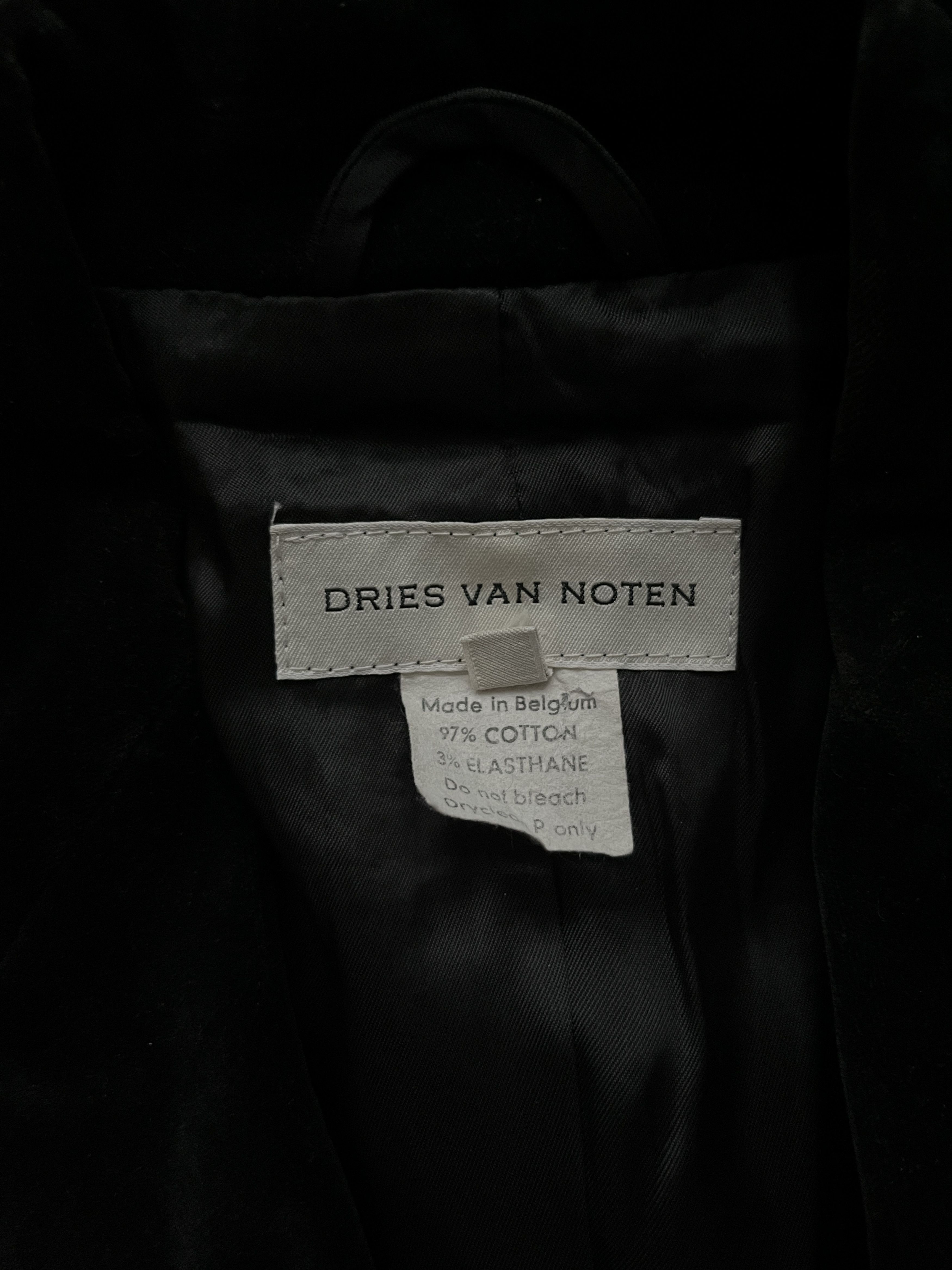 Dries Van Noten ⚡️QUICK SALE⚡️Dries Van Noten Black Velvet Blazer Jacket Size M / US 6-8 / IT 42-44 - 5 Thumbnail