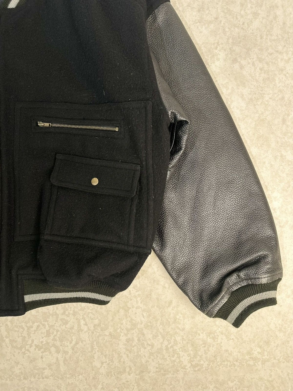 Issey Miyake Issey Miyake I.S. Sport Wool & Lambskin Bomber 🐐 Size US M / EU 48-50 / 2 - 9 Thumbnail