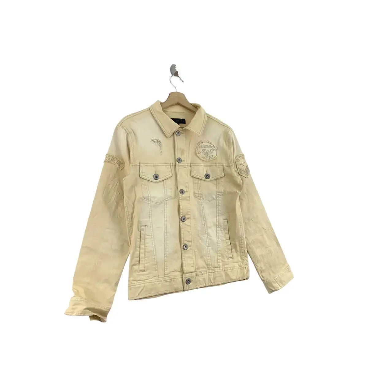 In The Attic Vintage IN THE ATTIC Summer Night Distress Denim Jeans Size L / US 10 / IT 46 - 7 Thumbnail
