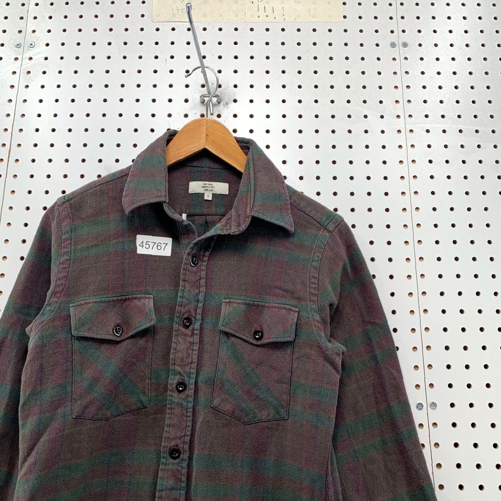 Vintage VINTAGE Jack Spade Flannel Button Shirt Mens S Plaid Green Red Workwear Pockets Size US S / EU 44-46 / 1 - 6 Thumbnail