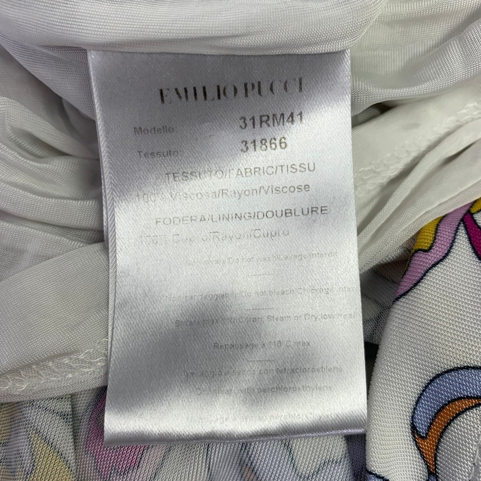 Emilio Pucci EMILIO PUCCI White Pink Butterflies 3/4 Sleeves Casual Top Size XL / US 12-14 / IT 48-50 - 7 Thumbnail