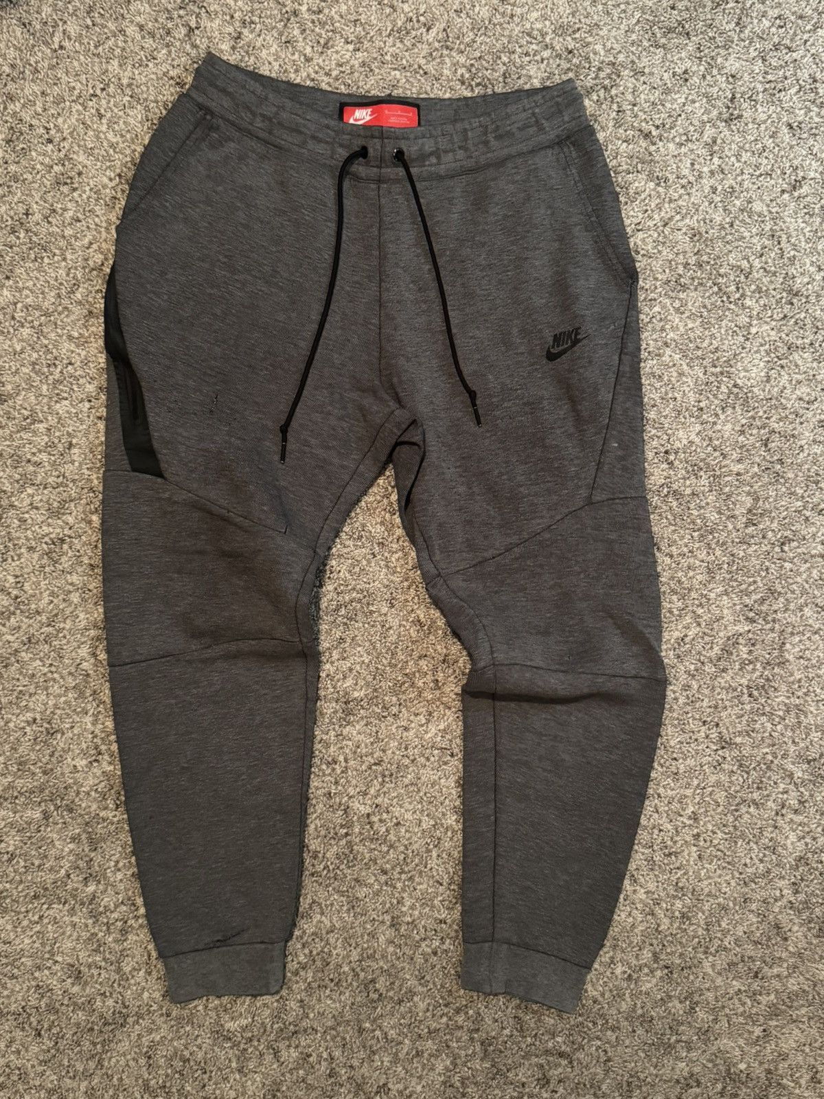 Nike Nike Tech Fleece Joggers Charcoal Heather – Size M Size US 30 / EU 46 - 1 Thumbnail