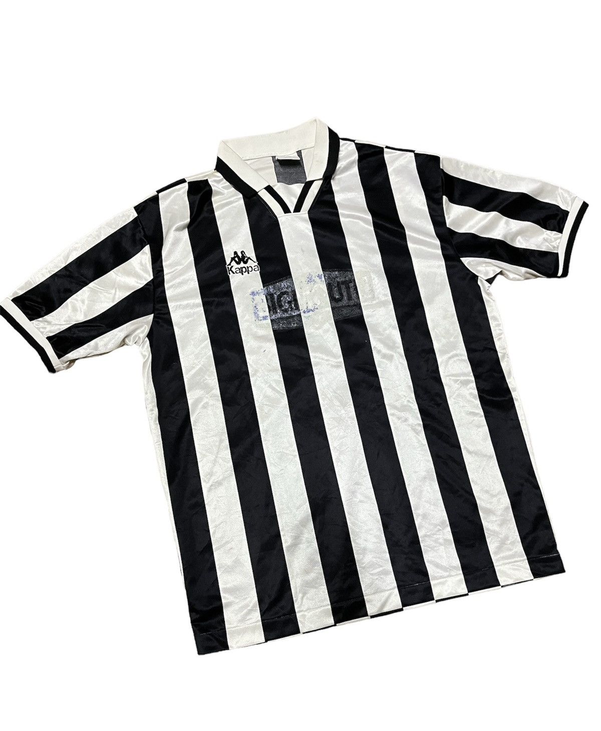 Kappa × Phenix RARE Vintage Kappa Bigmouth No 15 Jail Stripe Jersey 90s Size US L / EU 52-54 / 3 - 1 Thumbnail