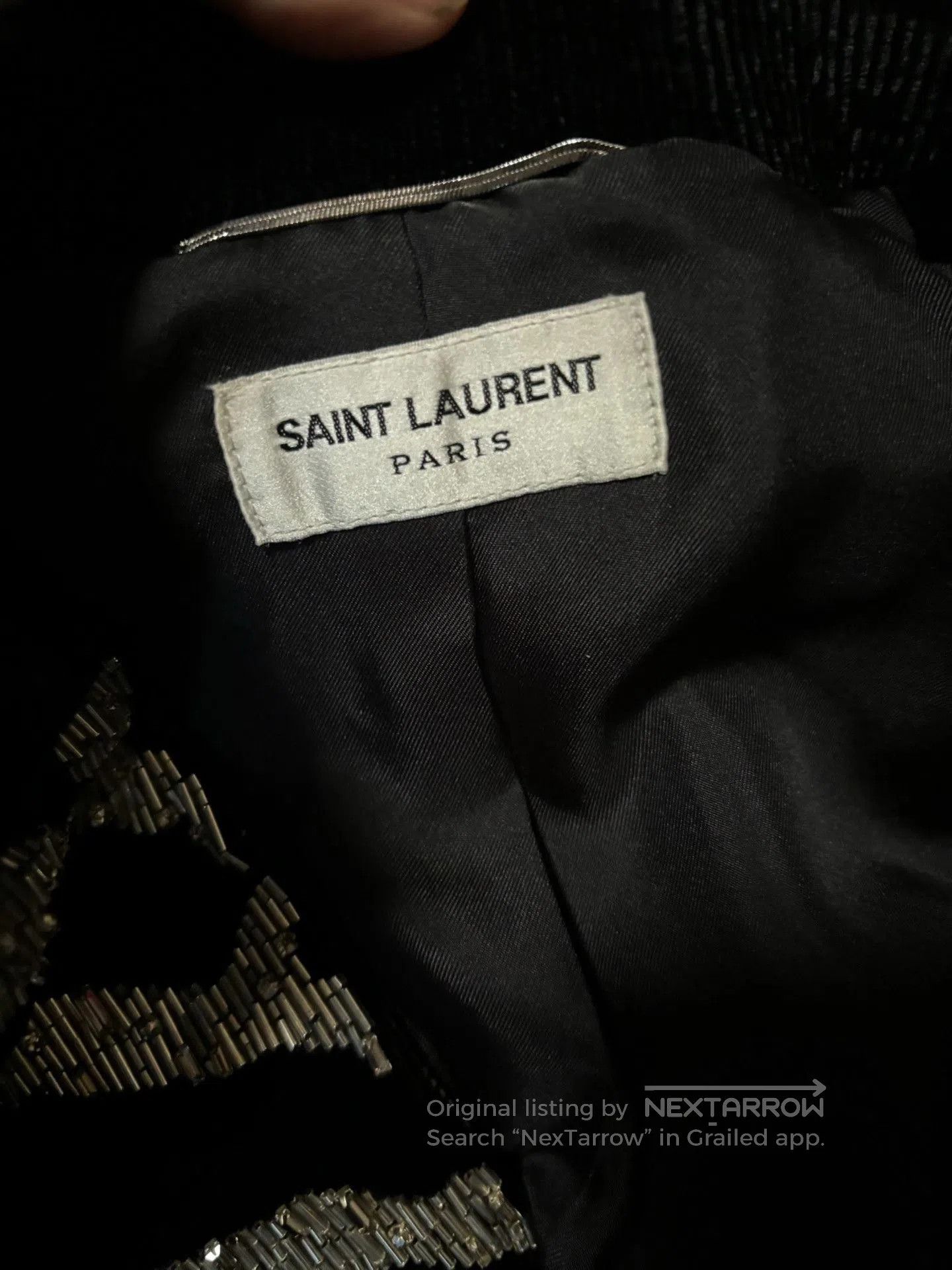 Saint Laurent Paris Saint Laurent 2018FW Tiger Silver Gown. Size US S / EU 44-46 / 1 - 7 Thumbnail