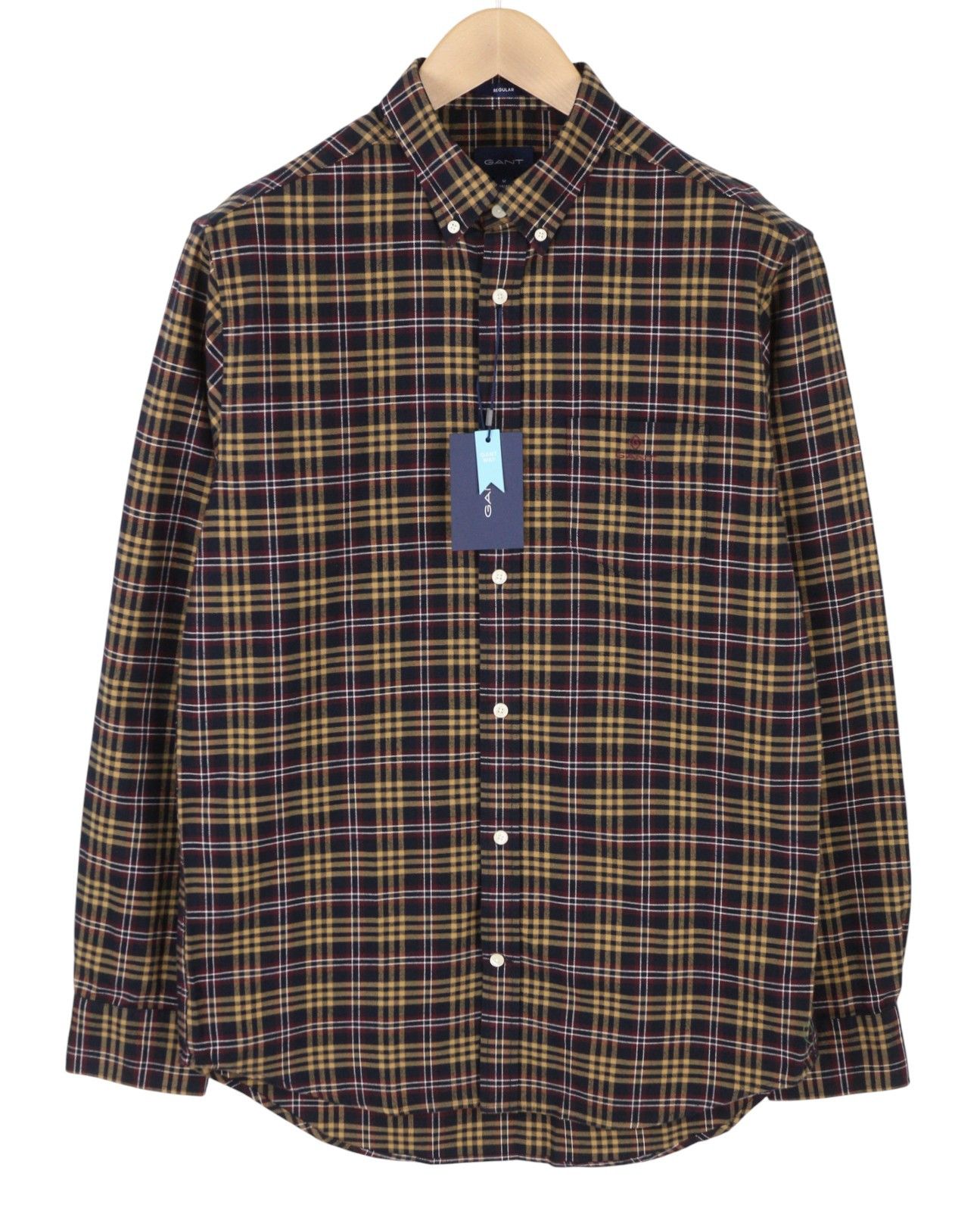 Gant REG BRUSHED OXF CHECK M Royal Port Red Button 87505 Size US M / EU 48-50 / 2 - 1 Thumbnail